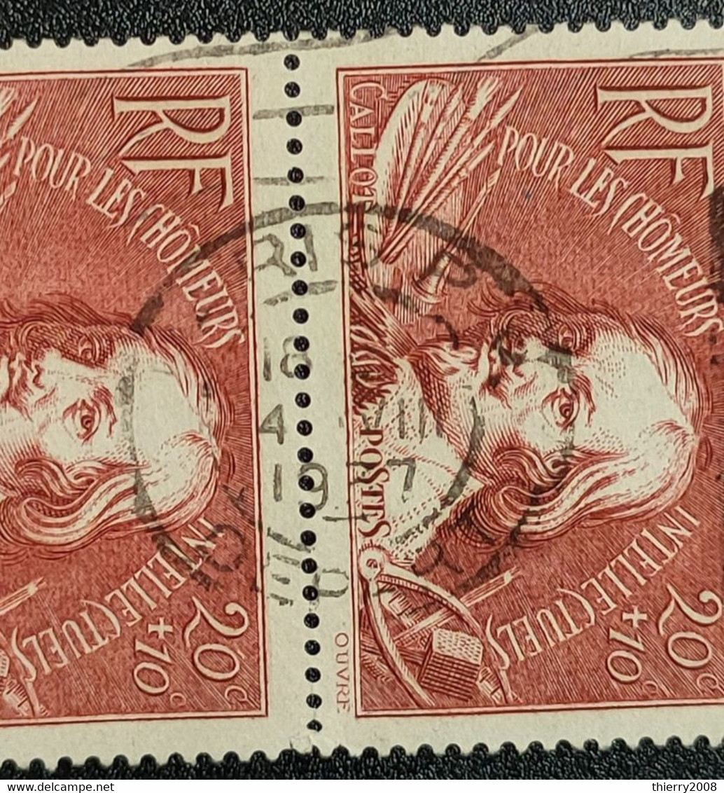 N° 345/450/330/329  Avec Oblitération Cachet à Date De 1936 à 1940 En Paire  TTB - Oblitérés