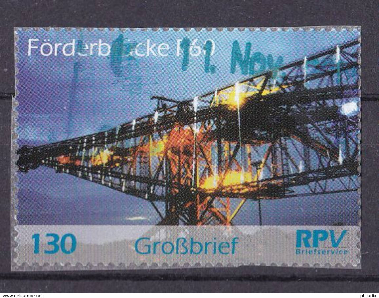 BRD Privatpost RPV Briefservice (130 Cent) Förderbrücke F-60 (A1-23) - Private & Local Mails