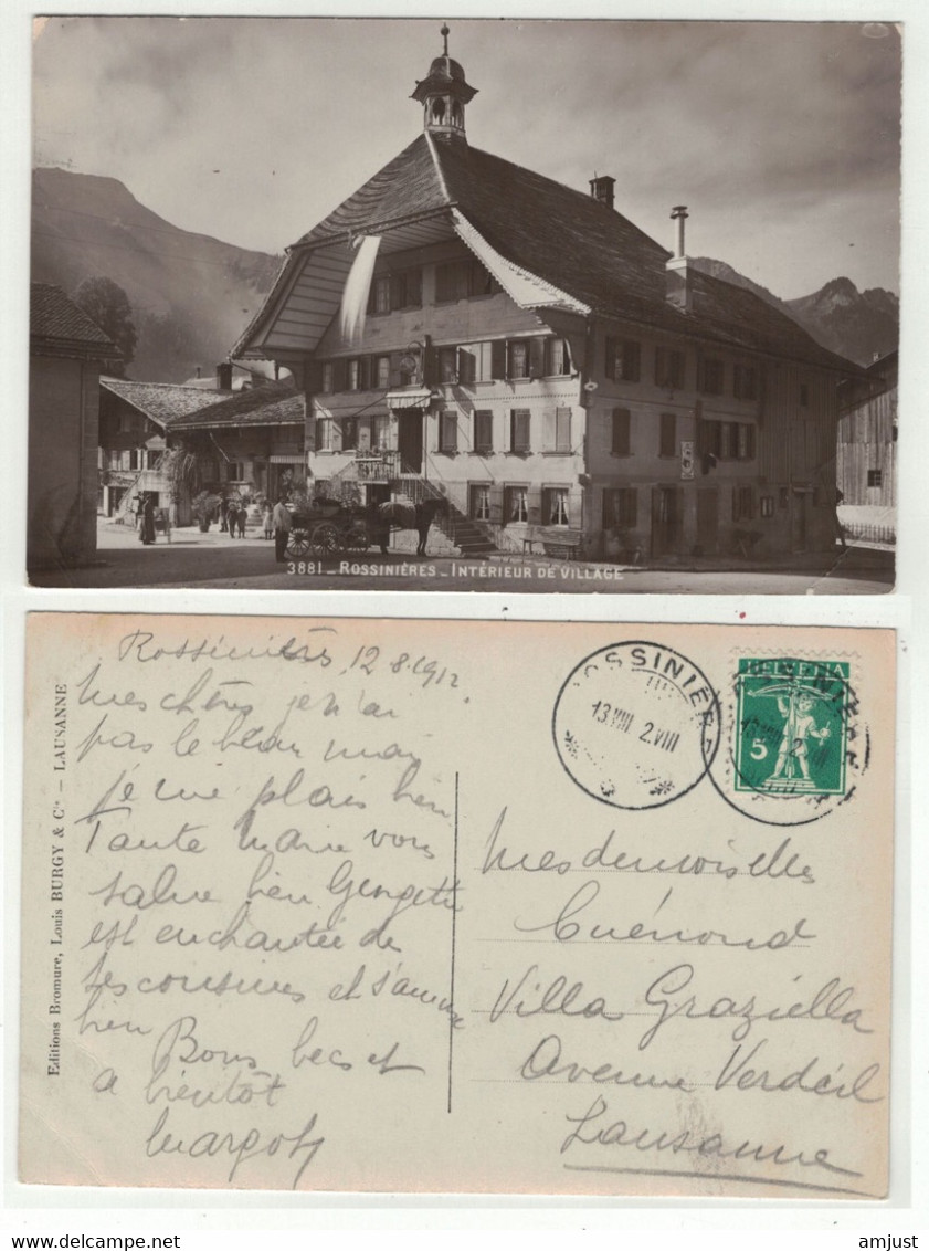 Suisse // Schweiz / Vaud // Rossinières, Intérieur De Village - Rossinière