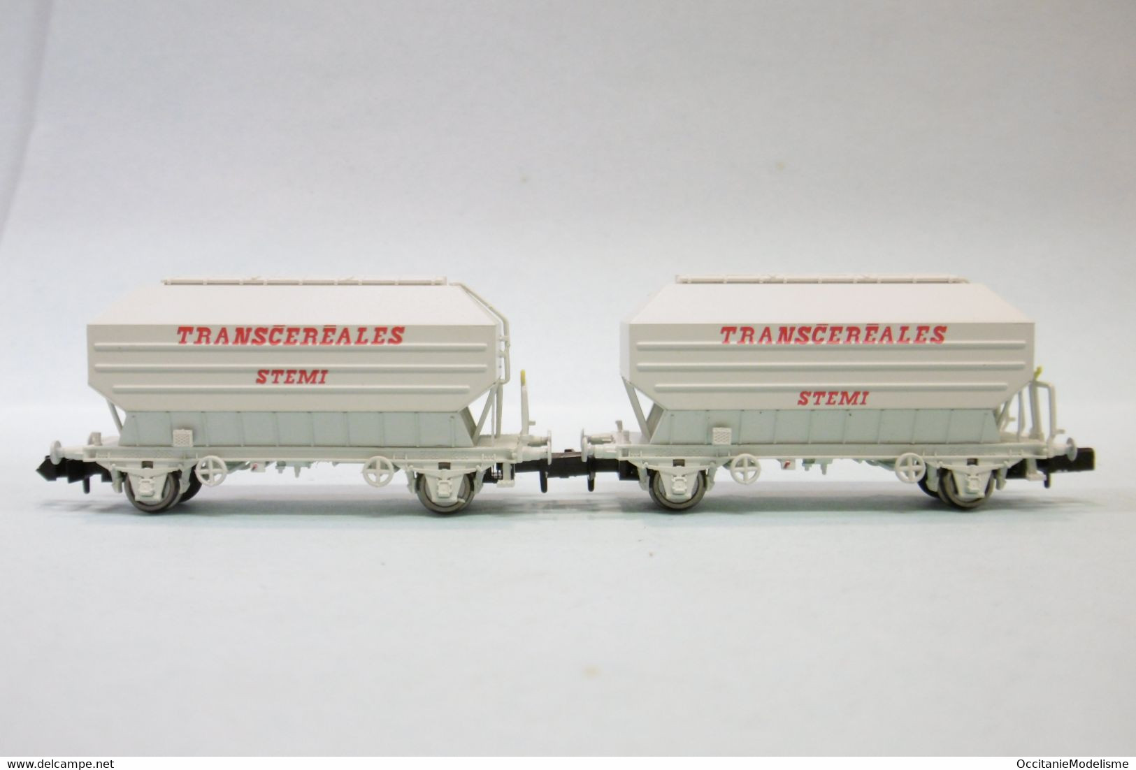 N160 - 2 Wagons CEREALIERS Transcéréales STEMI SNCF ép. IV Réf. NC24004 BO N 1/160 - Wagons Marchandises