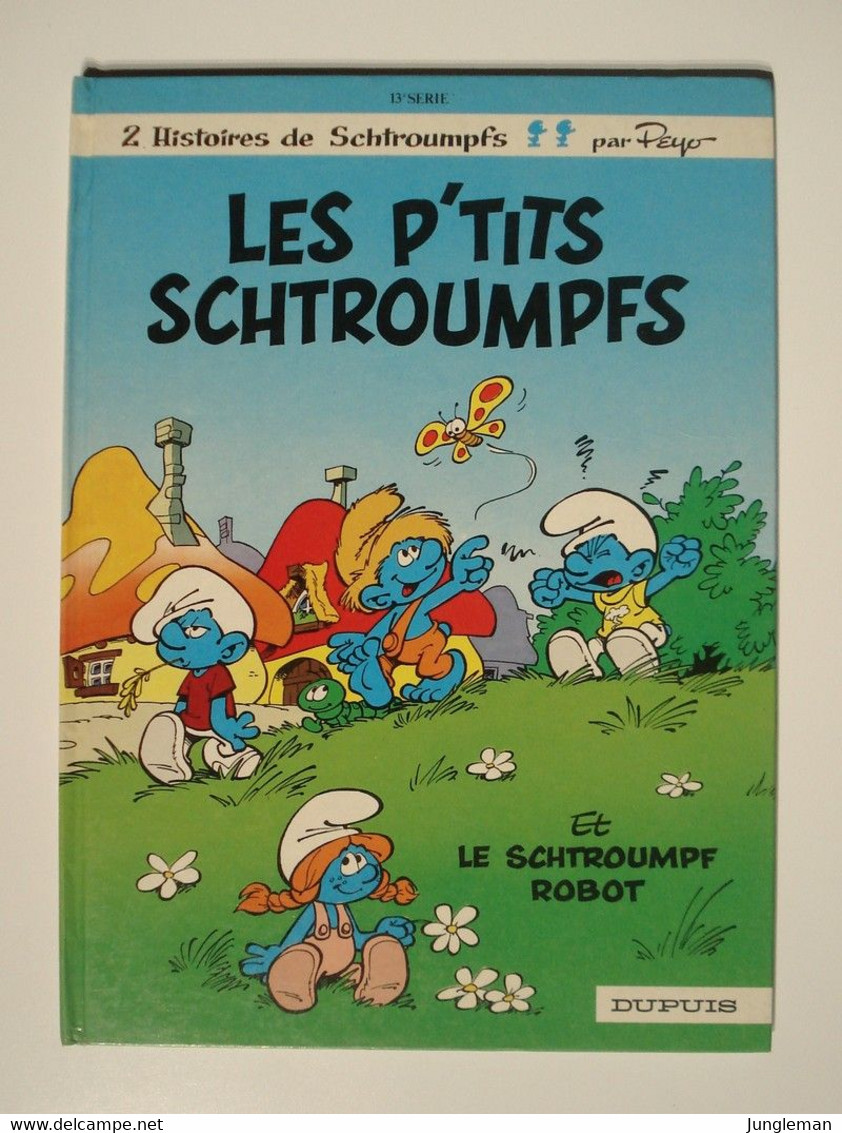 Album Les P'tits Schtroumpfs N° 13 - Couverture Cartonnée - Editions Dupuis - Peyo - Dépôt Légal : Avril 1988 - Schtroumpfs, Les