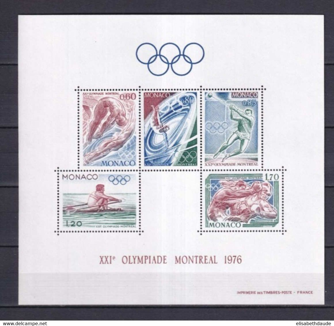 PROMOTION MONACO - 1976 - ANNEE COMPLETE AVEC BLOC JEUX OLYMPIQUES ! ** MNH - COTE = 76.2 EUR. - 36 TIMBRES + 1 BLOC - Volledige Jaargang