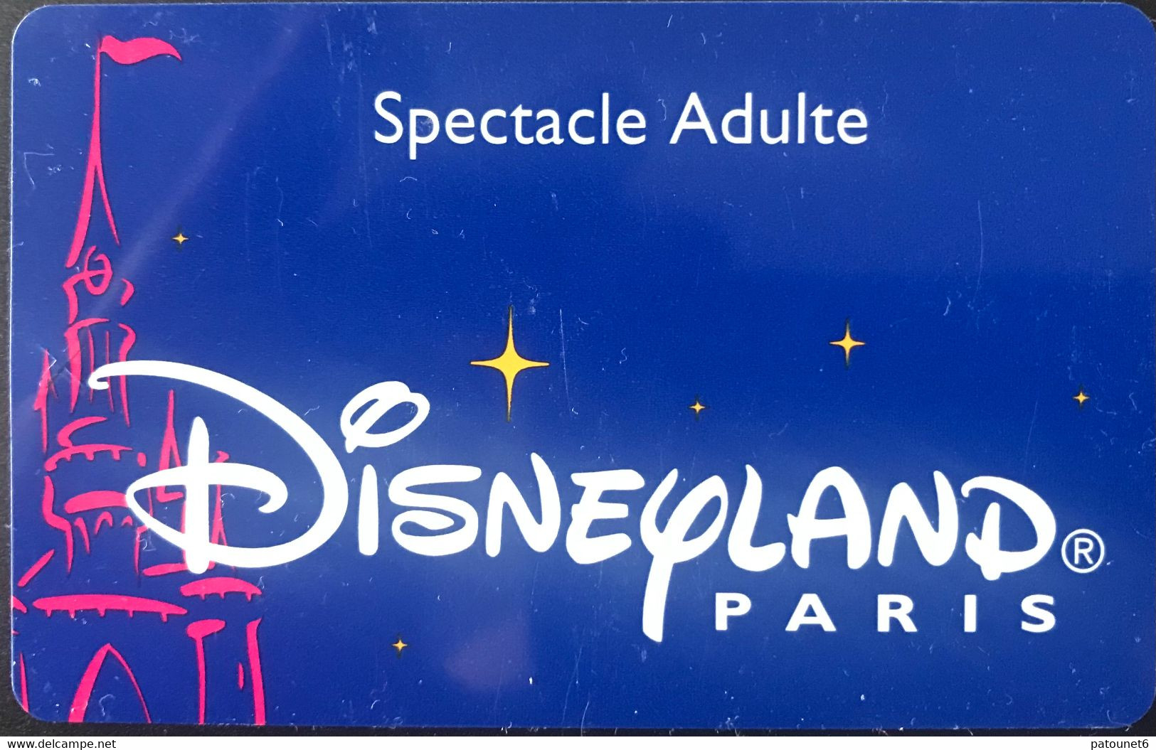 FRANCE  -  DisneyLAND PARIS  -  SECTACLE ADULTE  -  Bleu - Passeports Disney