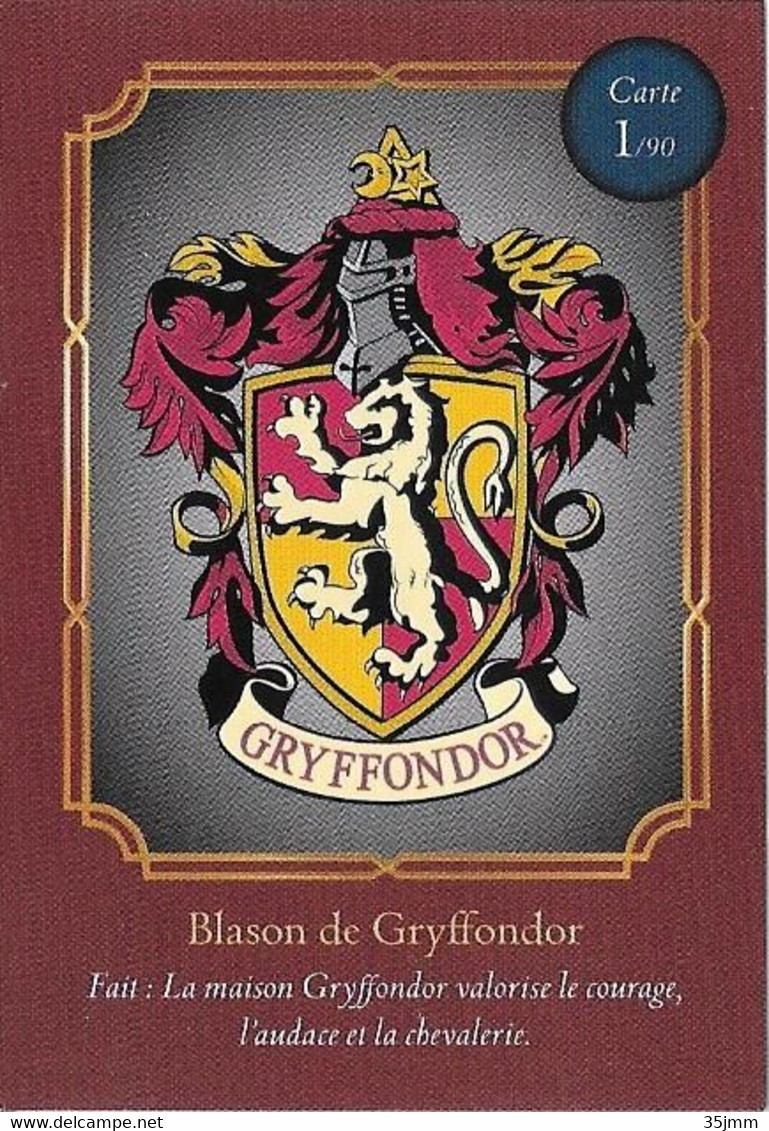 Carte Harry Potter Auchan N°1 Gryffondor - Harry Potter