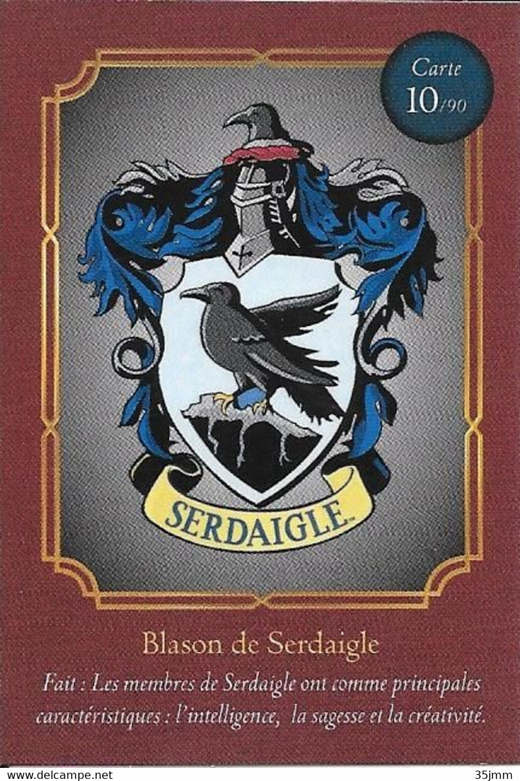 Carte Harry Potter Auchan N°10 Serdaigle - Harry Potter