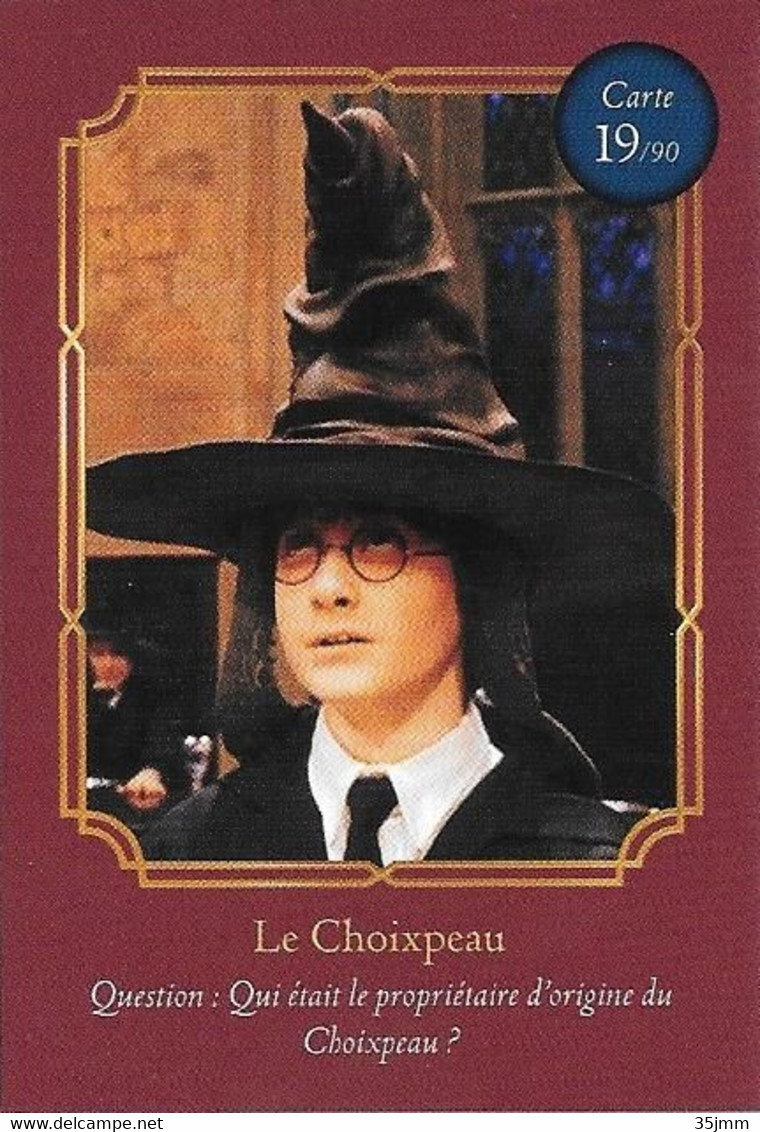 Carte Harry Potter Auchan N°19 Le Choixpeau - Harry Potter