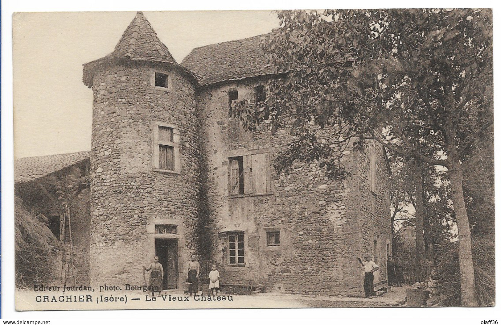 CPA 38 ISERE CRACHIER Le Vieux Château - Romans Sur Isere