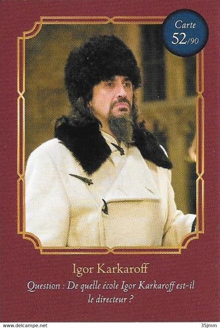 Carte Harry Potter Auchan N°52 Igor Karkaroff - Harry Potter