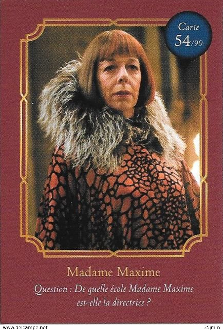 Carte Harry Potter Auchan N°54 Madame Maxime - Harry Potter