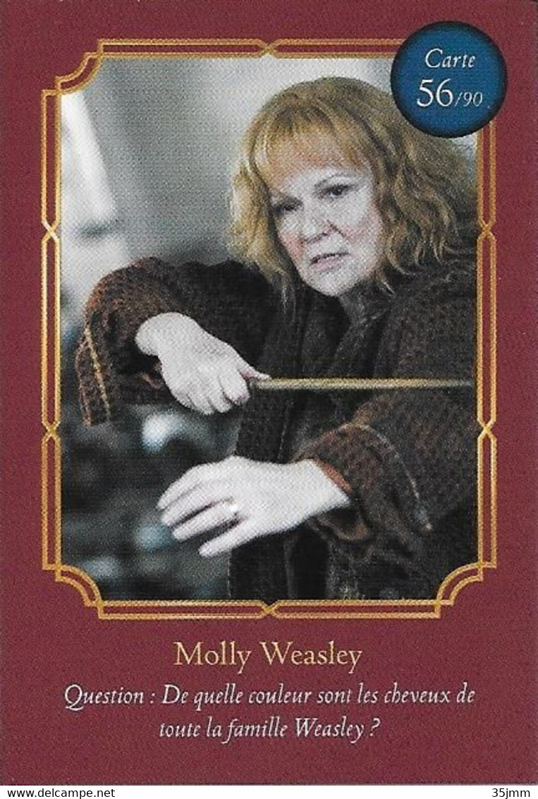 Carte Harry Potter Auchan N°56 Molly Weasley - Harry Potter