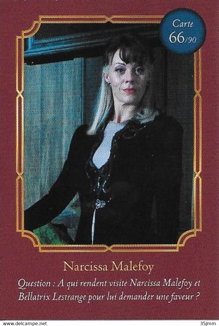 Carte Harry Potter Auchan N°66 Narcissa Malefoy - Harry Potter