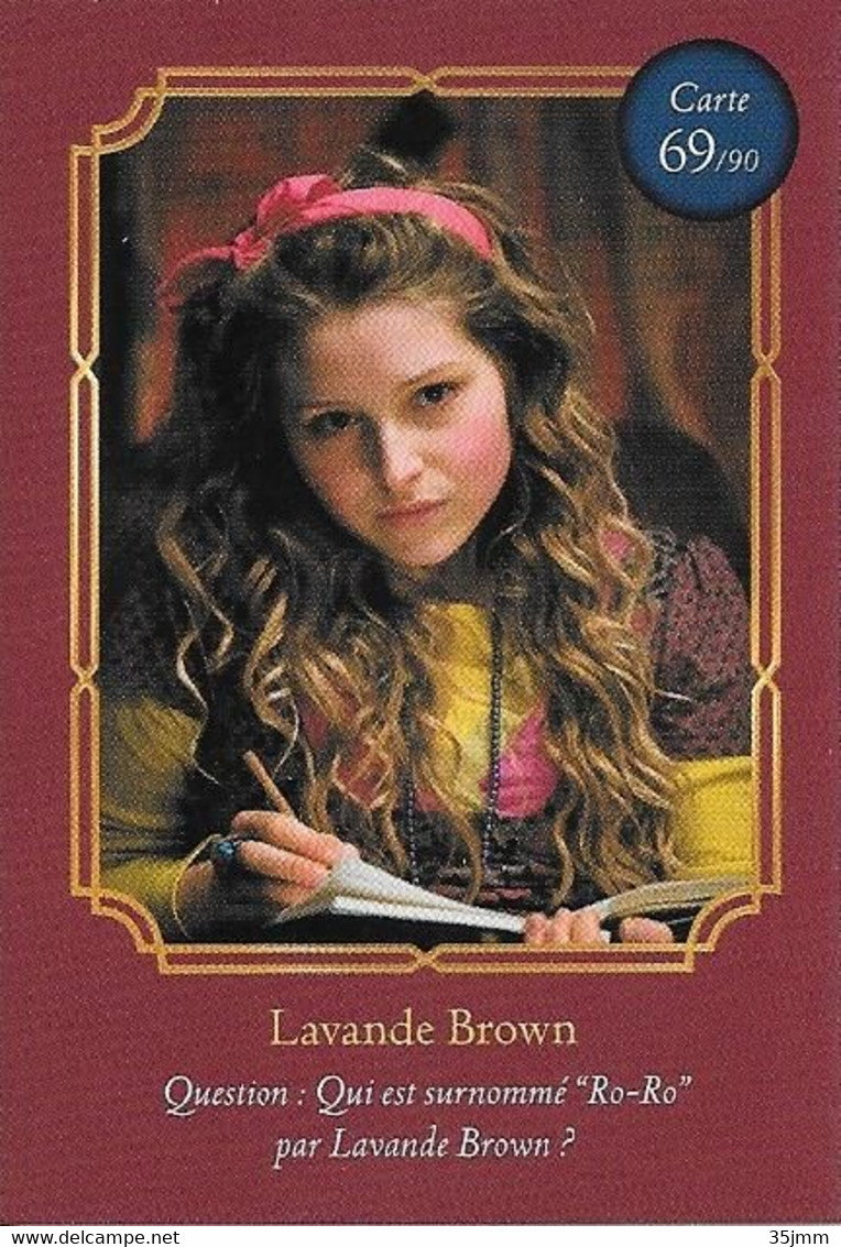 Carte Harry Potter Auchan N°69 Lavande Brown - Harry Potter