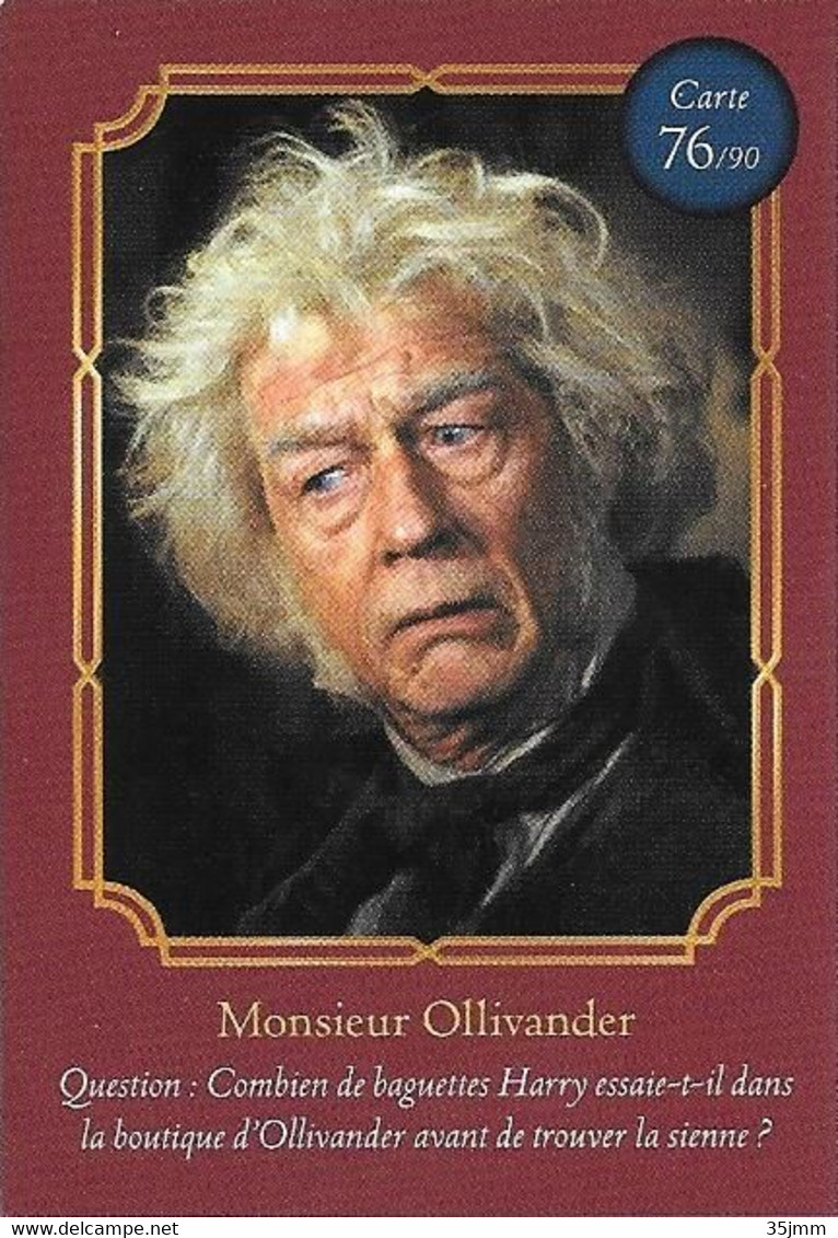 Carte Harry Potter Auchan N°76 Monsieur Ollivander - Harry Potter