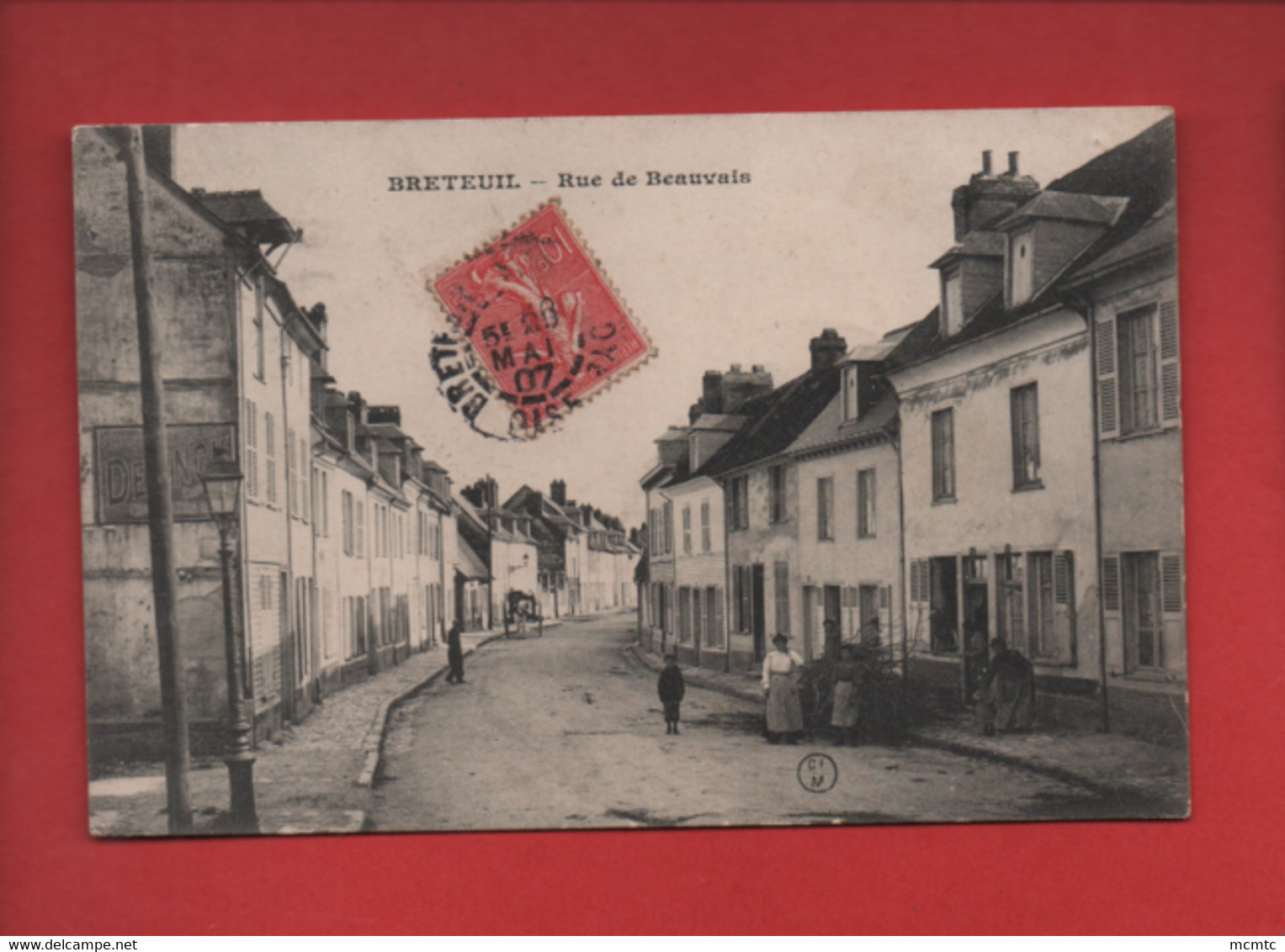 CPA - Breteuil  - Rue De Beauvais - Breteuil