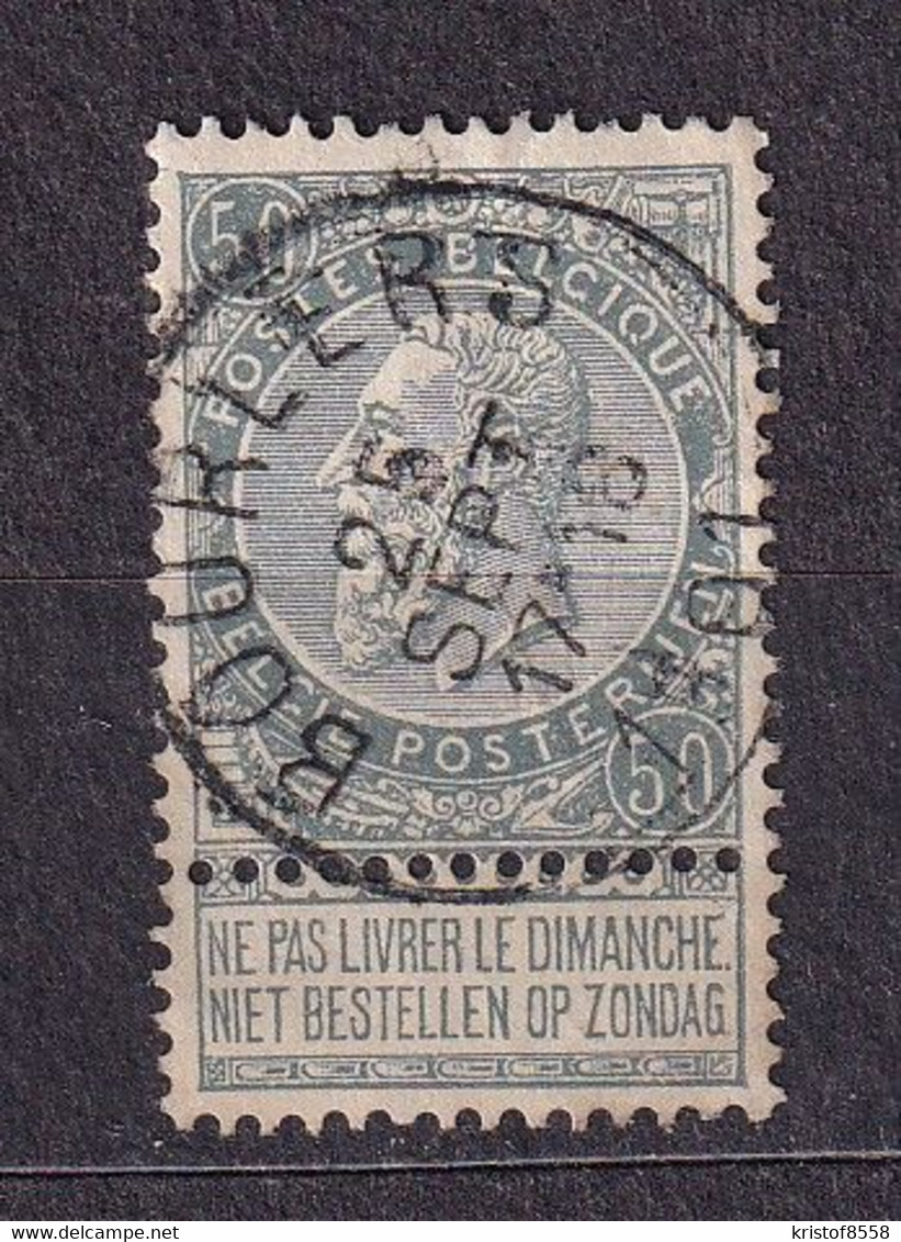 [63_0008] Zegel 63 Met Cirkelstempel Bourlers Scan Voor- En Achterzijde - 1893-1900 Barba Corta