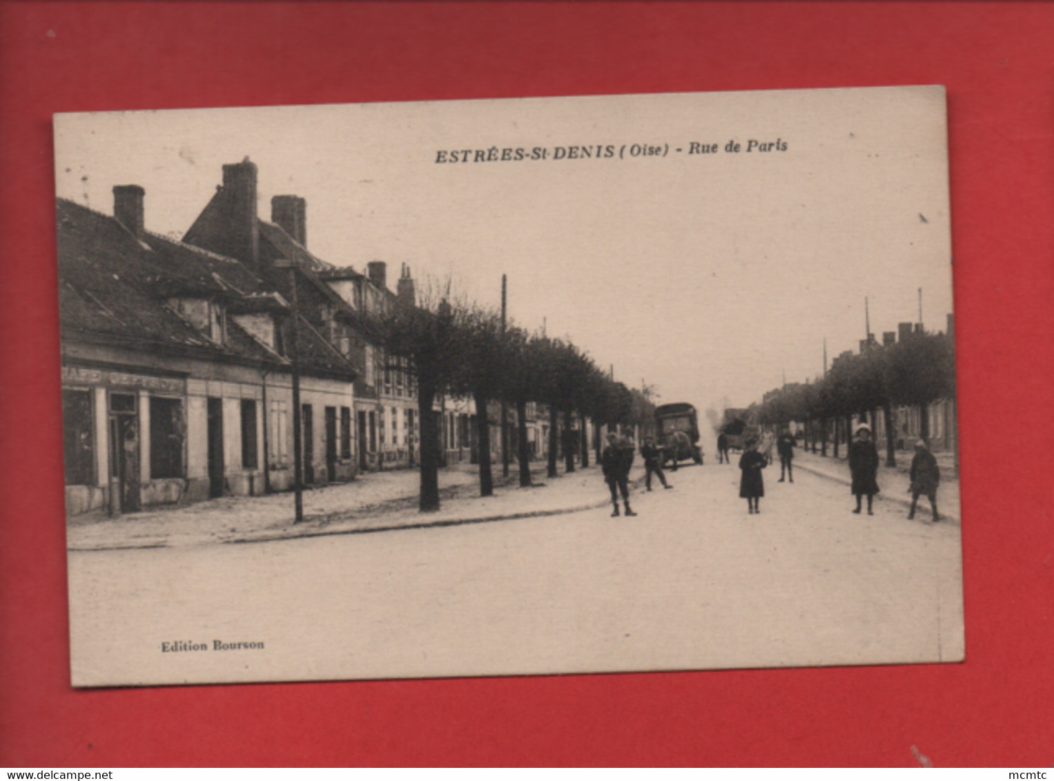 CPA - Estrées Saint Denis  -(Oise) - Rue De Paris - Estrees Saint Denis