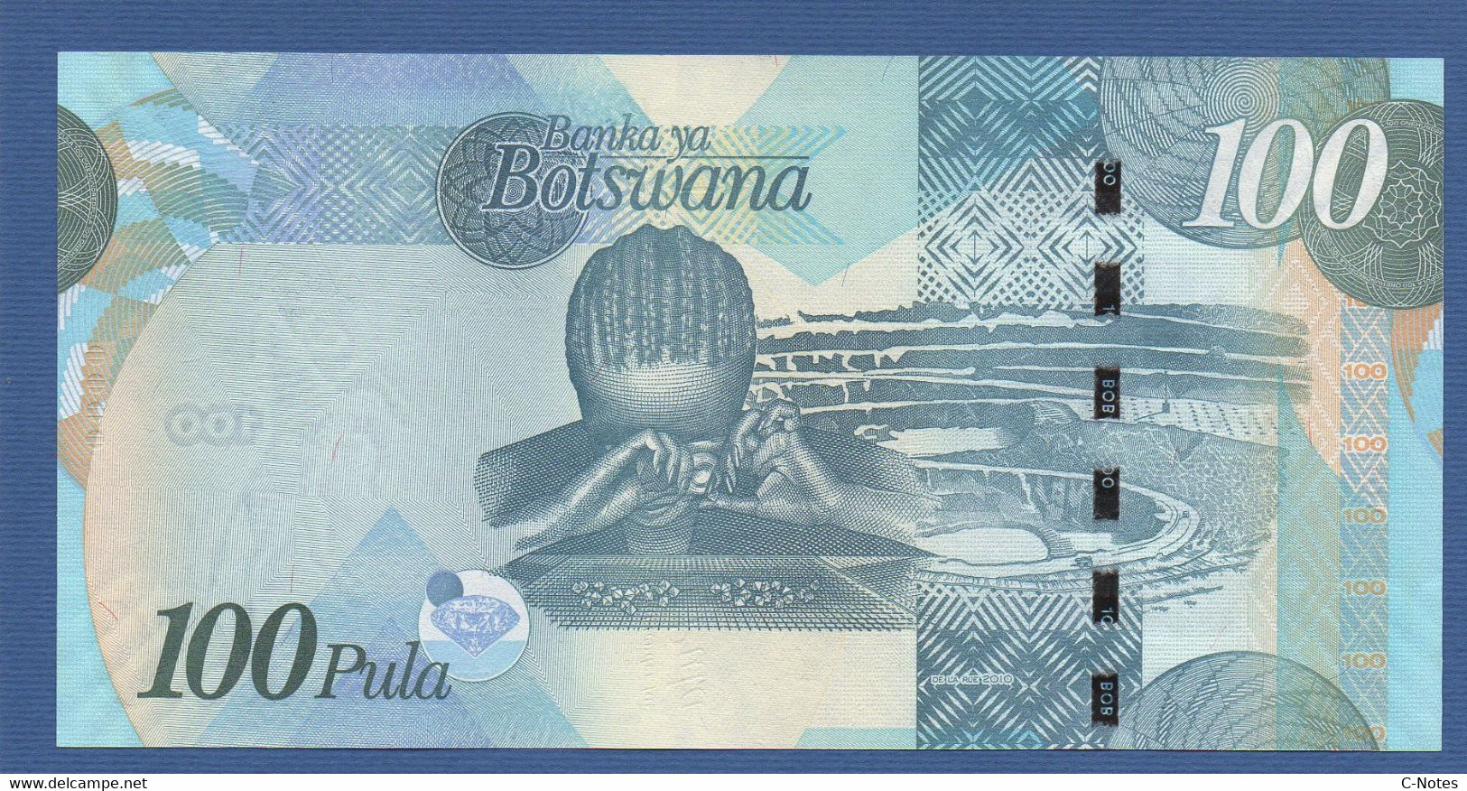 BOTSWANA - P.33b –  100 PULA 2010 UNC Serie AB3320610 - Botswana