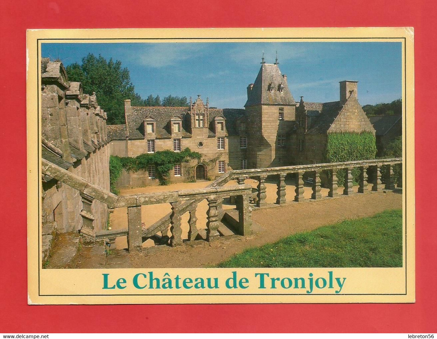 C.P.M. ( 29 ) « CLEDER » Le Château De Tronjoly - . Jolie Vue Générale   X2 Phots - Cléder