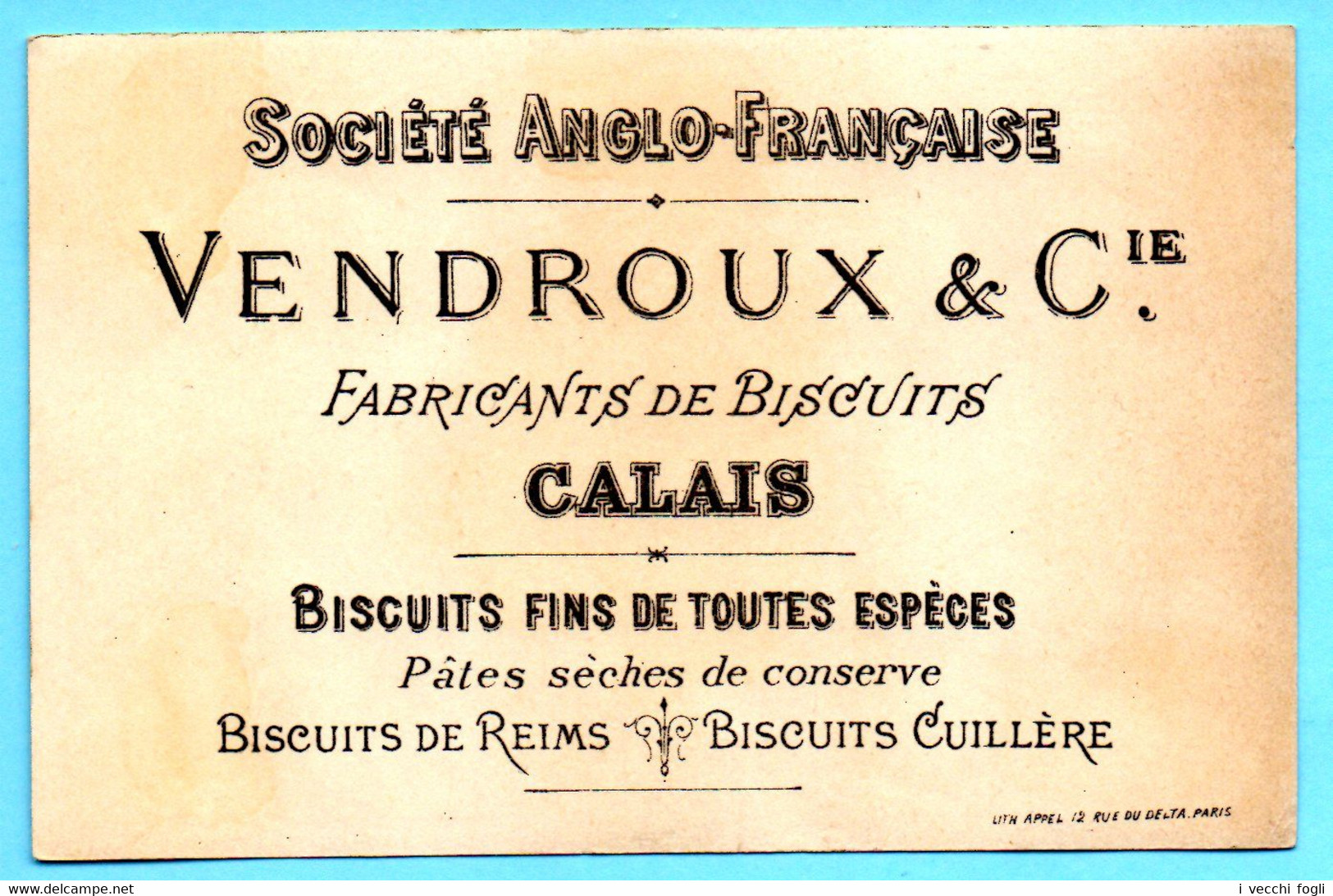 RARE Et Jolie Chromo Biscuits Vendroux. Les Biscuits Chez Les Peuples. Esquimaux. APPEL 3-C28/2 - Vendroux