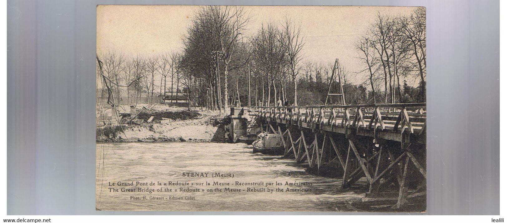 STENAY * LE GRAND PONT DE LA REDOUTE SUR LA MEUSE * - Stenay