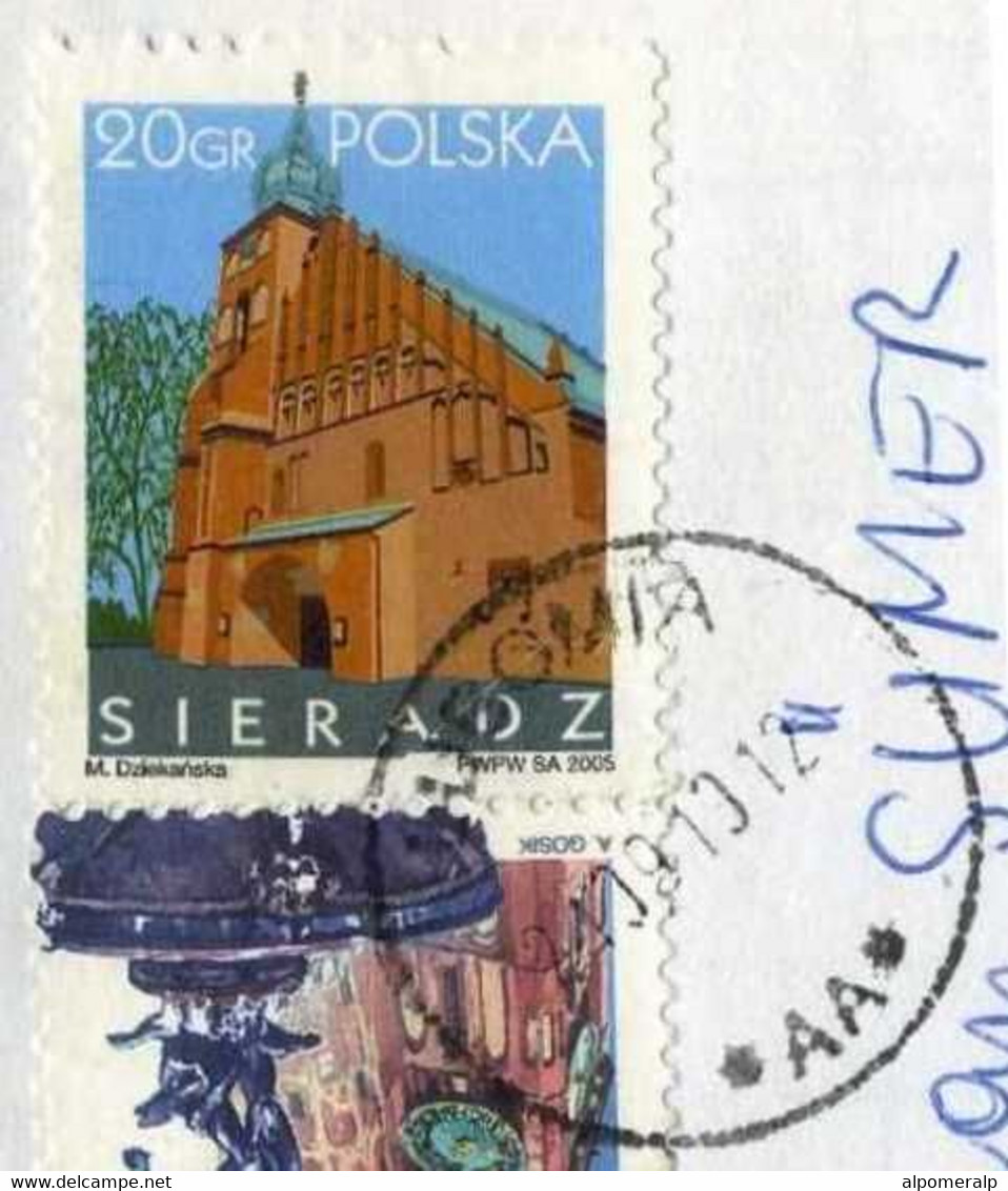 Poland Lubomia 2010 Cover Used To Turkey | Mi 3651, 4093, 4199 Buildings, Churchs, Sculptures, Fountains - Brieven En Documenten