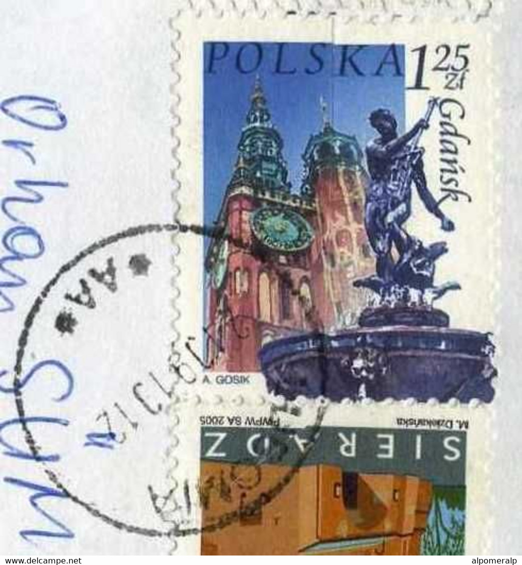 Poland Lubomia 2010 Cover Used To Turkey | Mi 3651, 4093, 4199 Buildings, Churchs, Sculptures, Fountains - Briefe U. Dokumente
