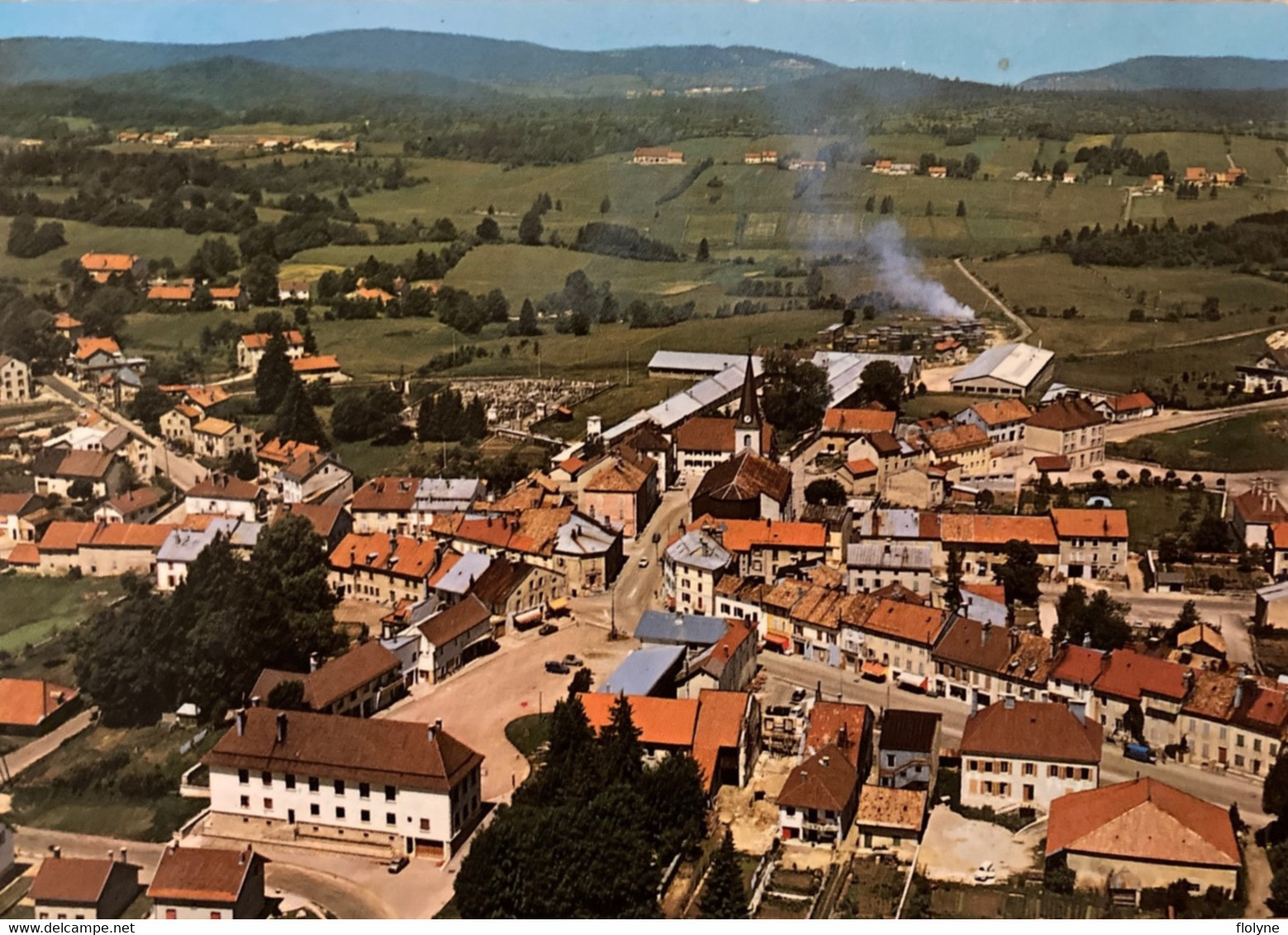 St Laurent En Grandvaux - Vue Aérienne Sur Le Centre Du Village - Other & Unclassified