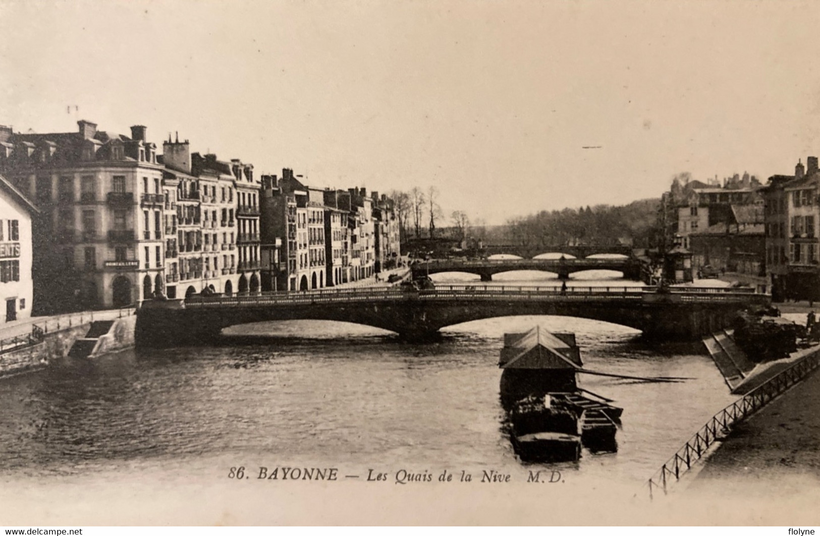 Bayonne - Les Quais De La Nive - Pont - Bateau - Bayonne