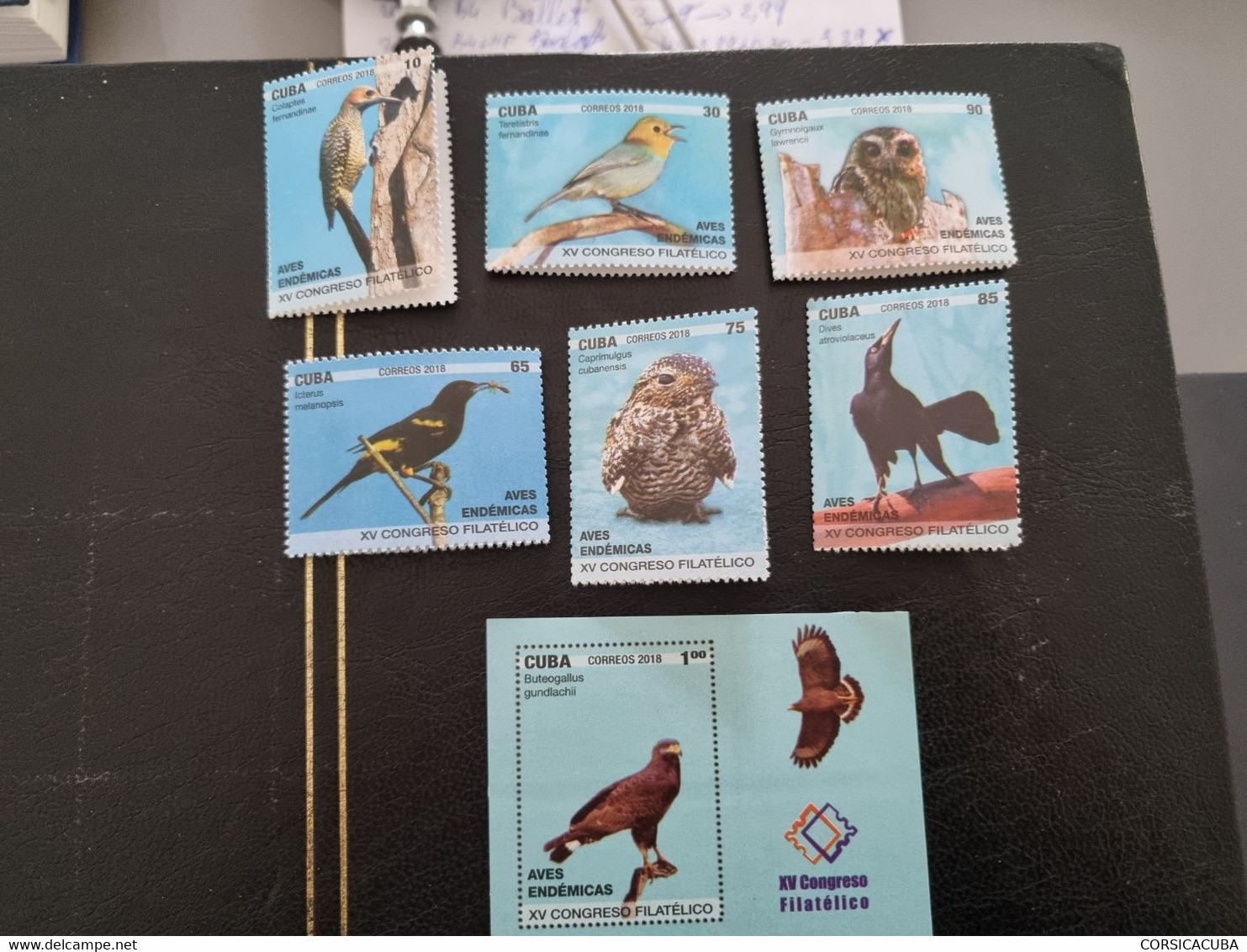 CUBA NEUF 2018 // CONGRESO FIKATELIA  10,30,65,75,85,90c // 1er CHOIX //   + HF - Unused Stamps