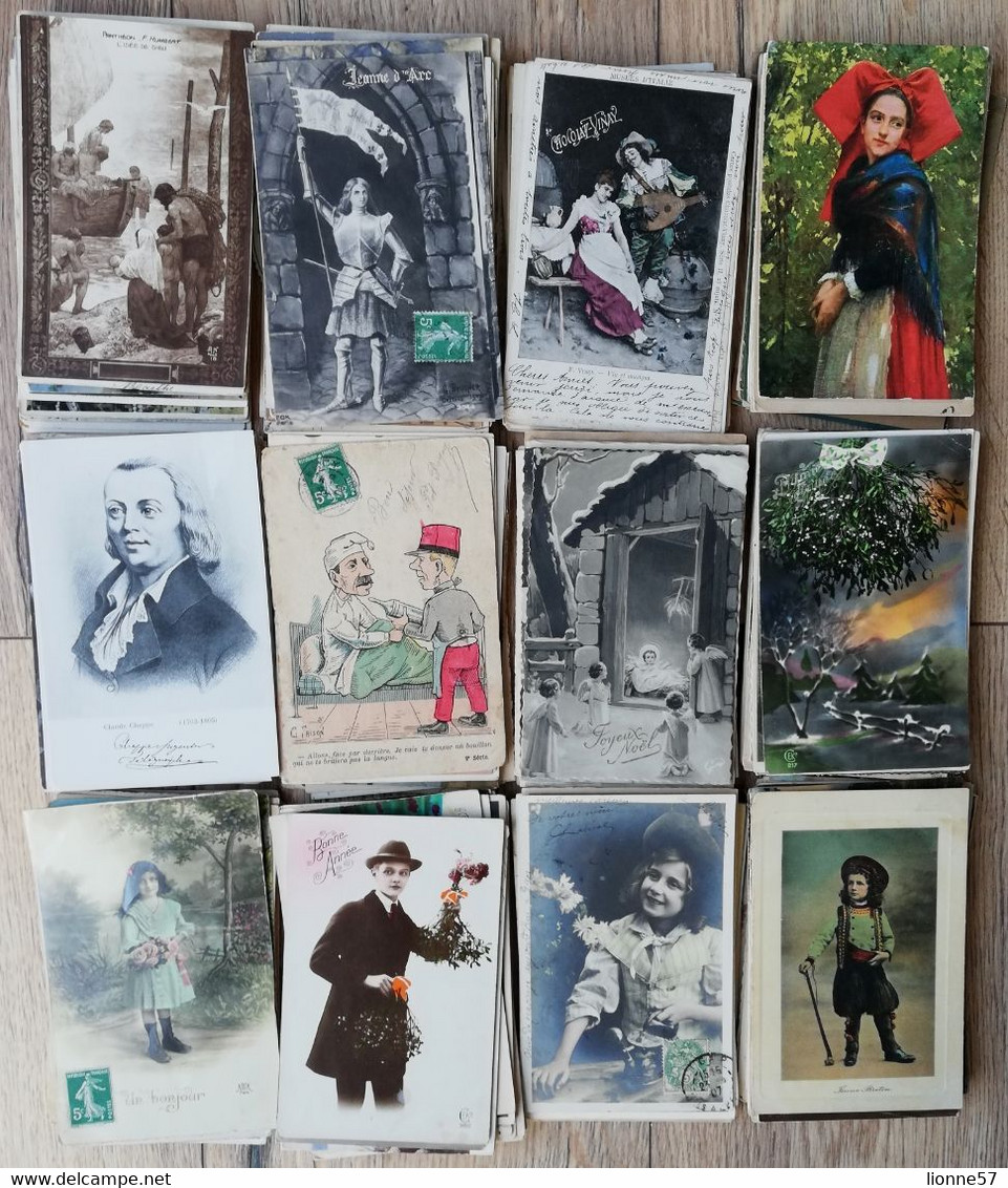 GROS LOT 750 CPA France et Fantaisie, Illustrateurs + 60 Photos CDV