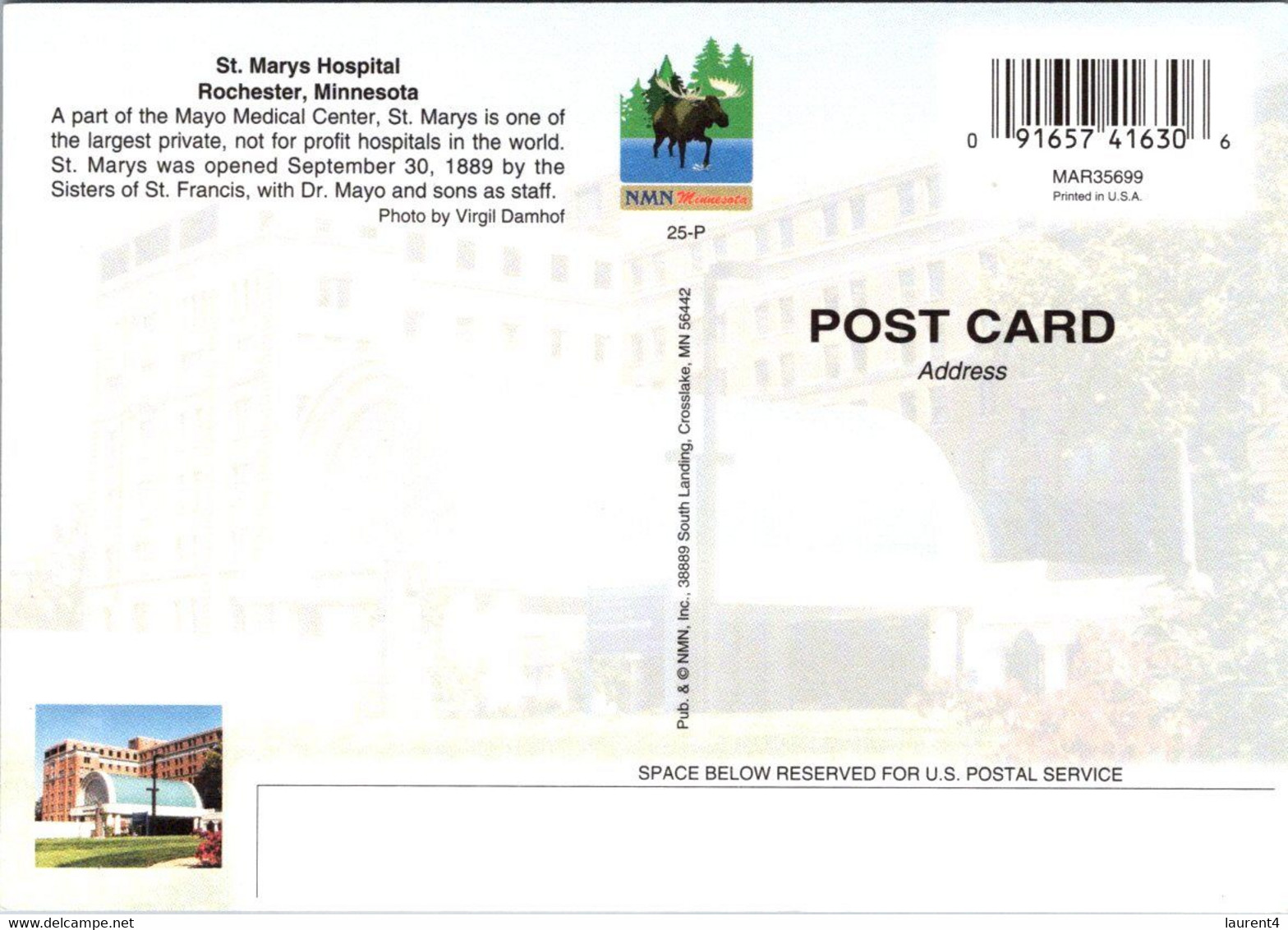 (6 A 32) USA - Rochester St Marys Hospital - Rochester