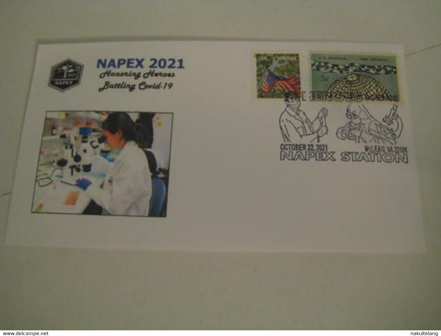 2021 USA NAPEX Special Cover On Honoring Scientific Personnel Who Developed Covid-19 Vaccine - Malattie