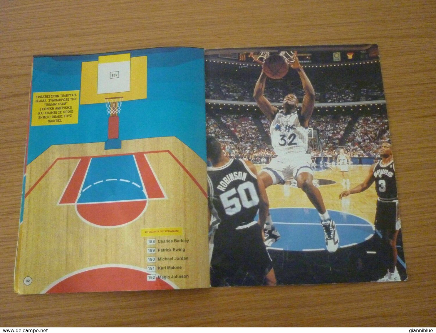 1991-92 Panini NBA Basketball Basket Greek Edition Panini Album Holy Grail VHTF