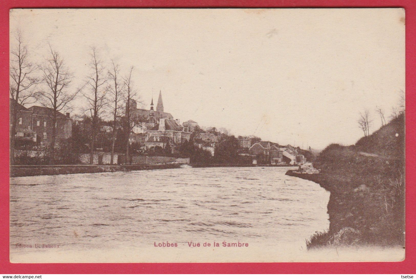 Lobbes - Vue Sur La Sambre ... Edition Française , Paris  ( Voir Verso ) - Lobbes