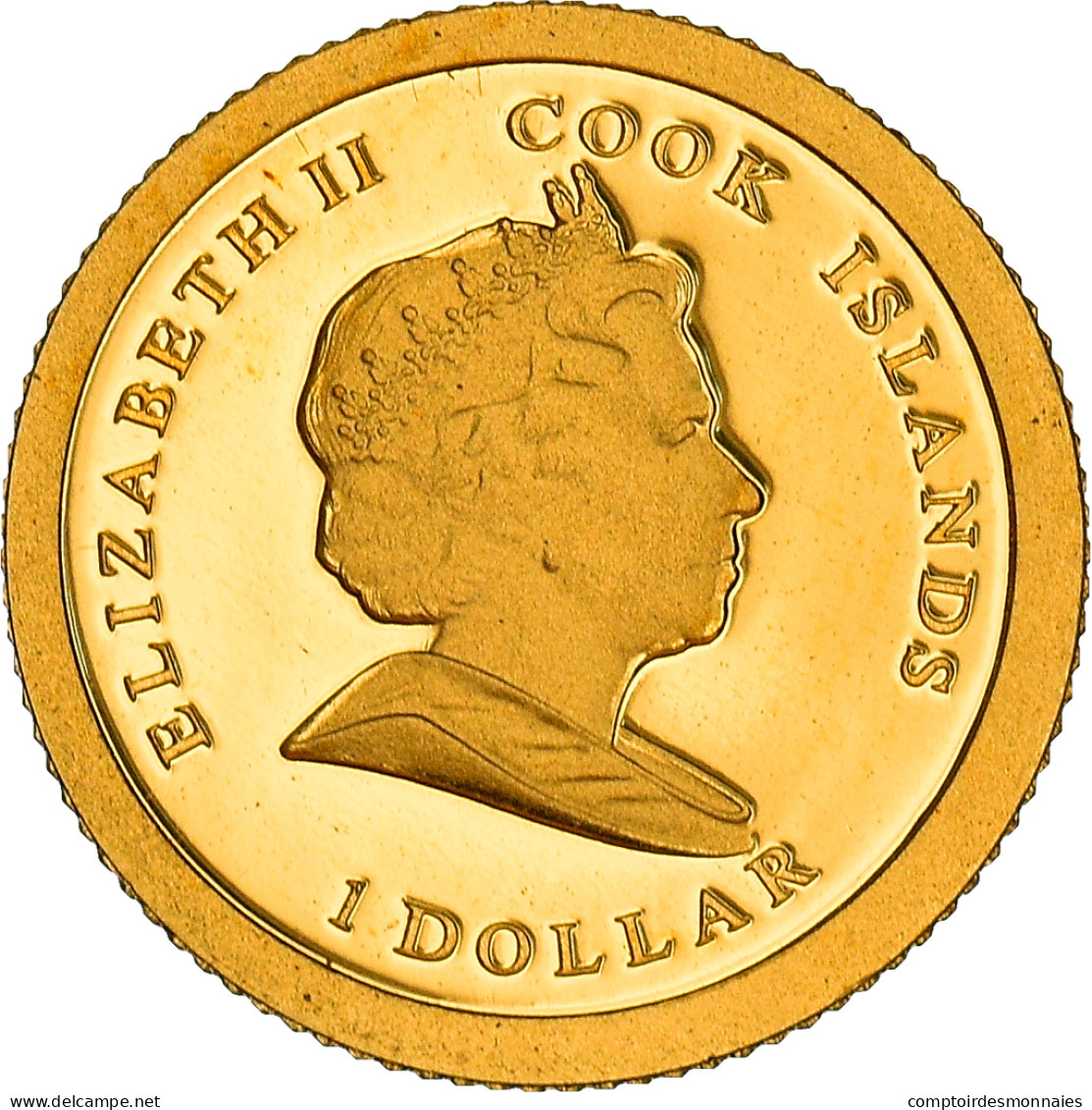 Monnaie, Îles Cook, Elizabeth II, Pape Benoit XVI, Dollar, 2009, CIT, Proof - Islas Cook