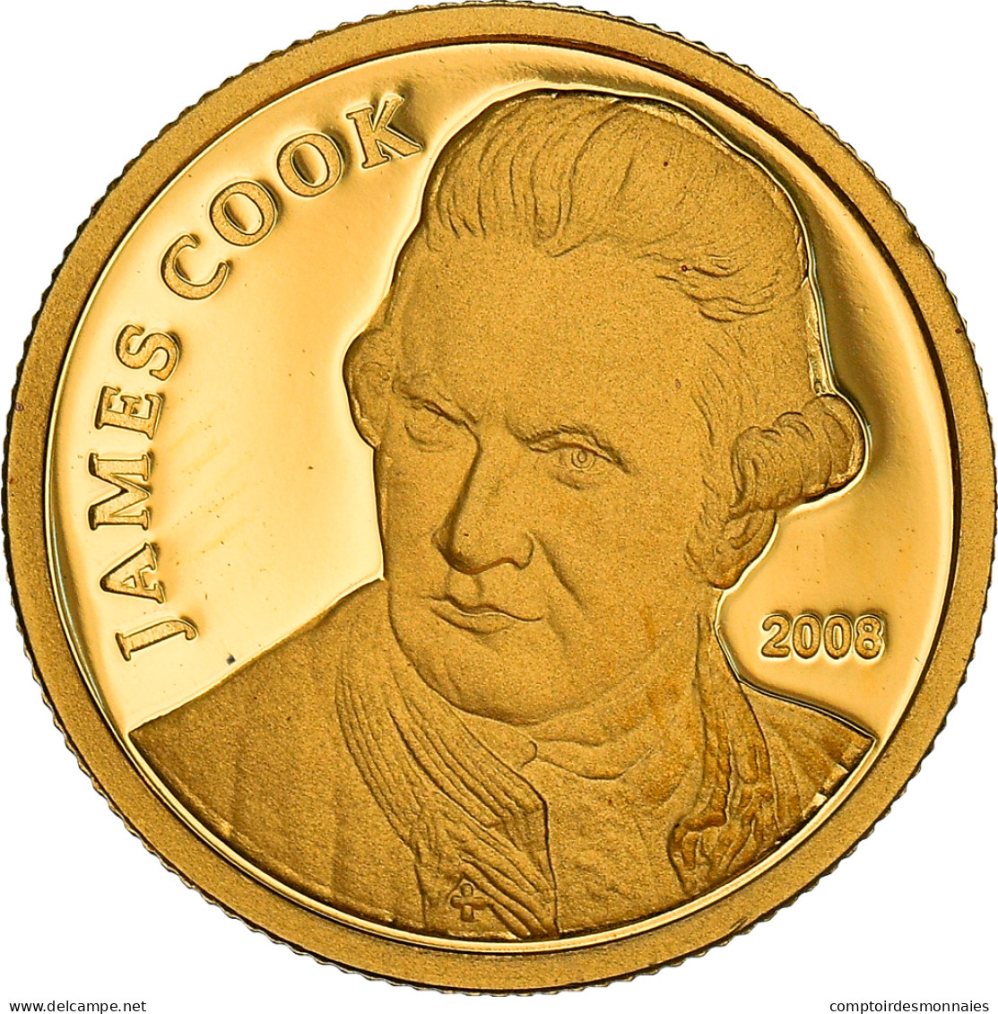 Monnaie, Îles Cook, Capt. James Cook, 10 Dollars, 2008, Franklin Mint, Proof - Cookinseln