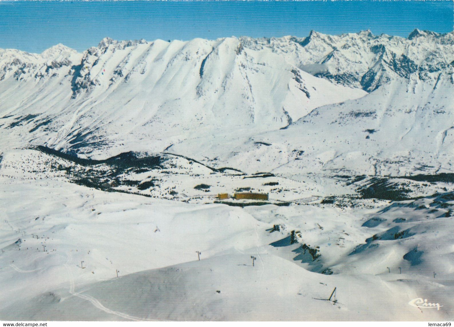 Cpm St-etienne-en-devoluy (htes-alpes) Le Site De Super-dévoluy (1.500/2.500 M) Vu Du Sommet Des Remontées Mécaniques... - Saint Etienne En Devoluy