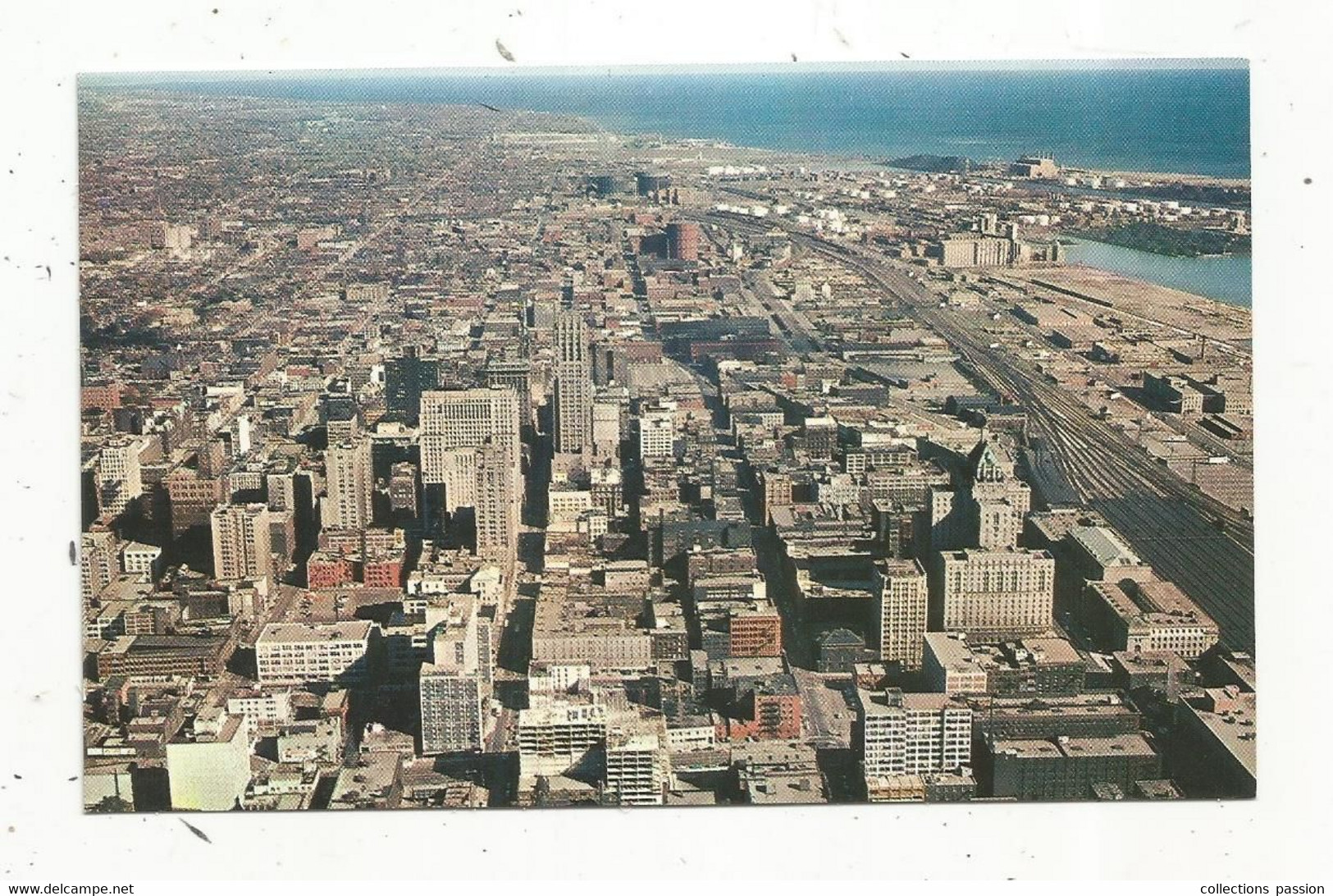 Cp , CANADA, ONTARIO, TORONTO, Aerial View Of Downtown Toronto Looking East Showing A Section Of The Harbour..., écrite - Toronto