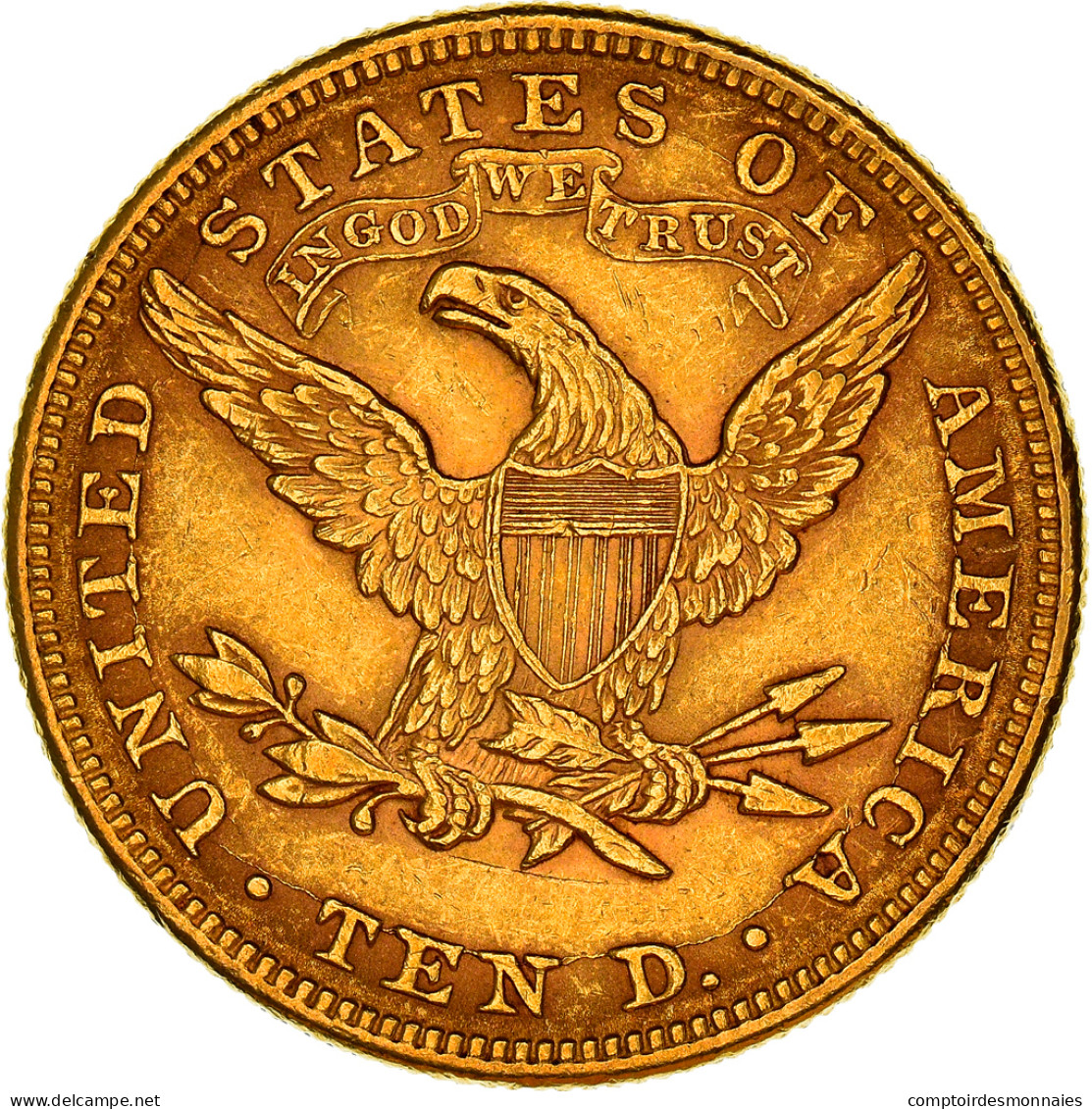 Monnaie, États-Unis, Coronet Head, $10, Eagle, 1897, U.S. Mint, Philadelphie - 10$ - Eagles - 1866-1907: Coronet Head (Tête Couronnée)