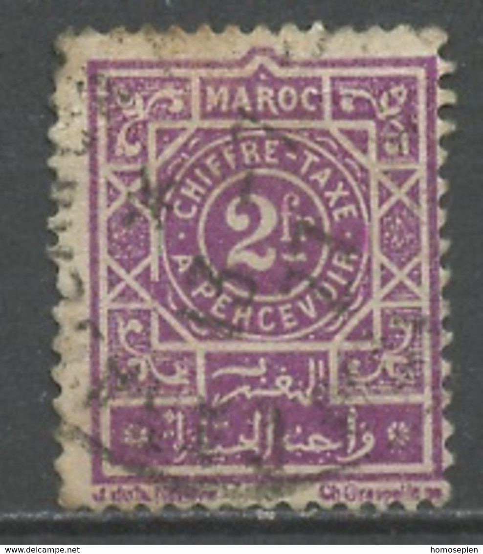 Maroc Bureau Français - Marokko - Morocco Poste Aérienne 1917-26 Y&T N°T34 - Michel N°P18 (o) - 2f Chiffre - Timbres-taxe