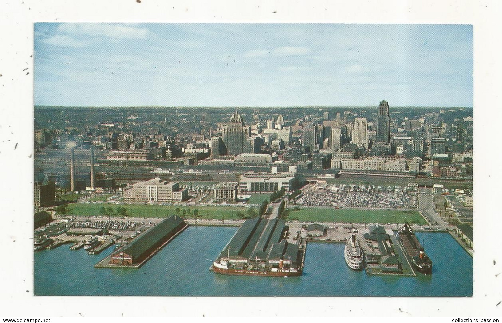 Cp , CANADA, ONTARIO, TORONTO, Aerial View Of Toronto Harbour And City Skyline, écrite, Bateaux - Toronto