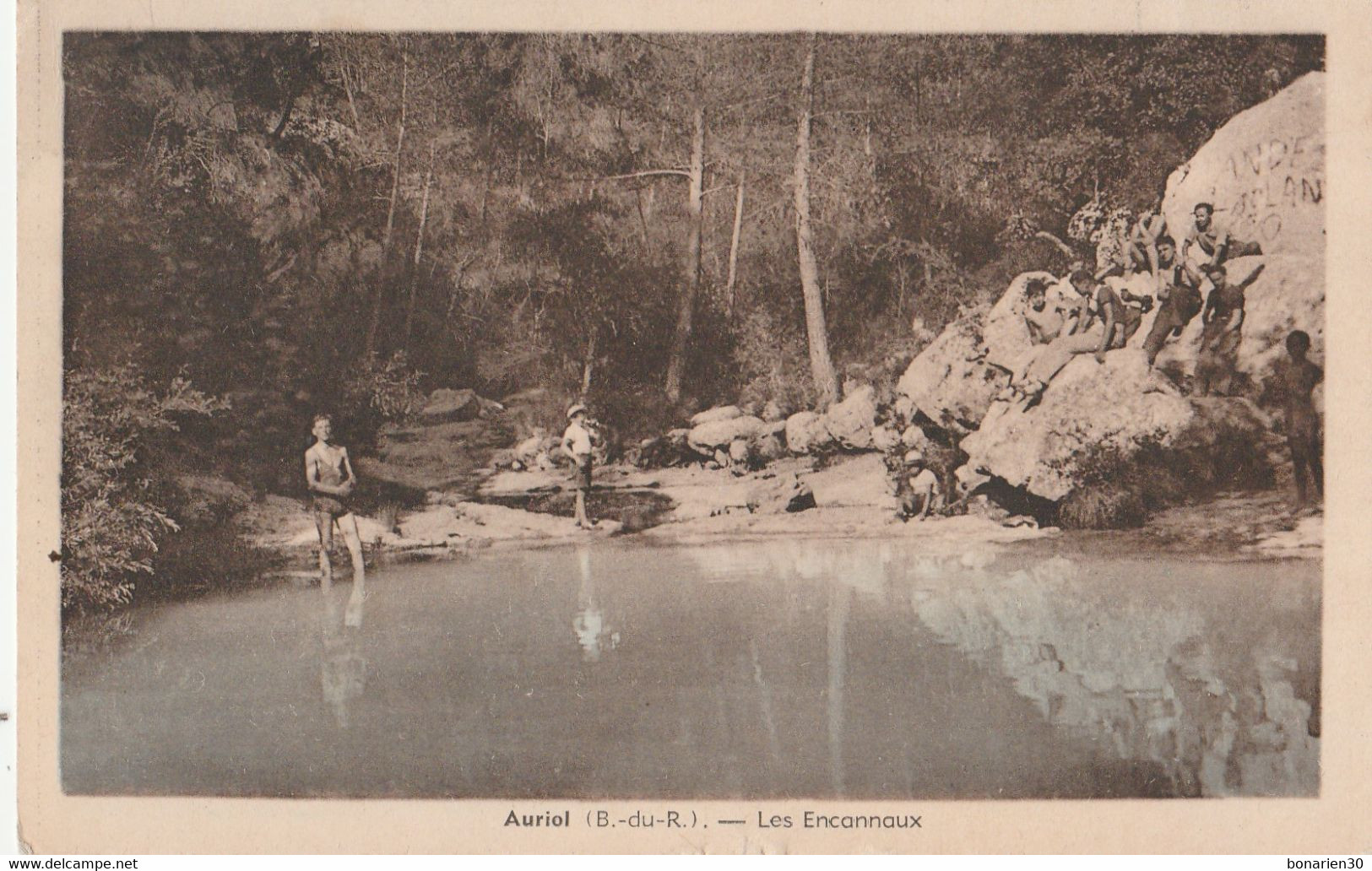 CPA  13 AURIOL LES ESCANNAUX   PEU COURANTE     ETAT - Auriol