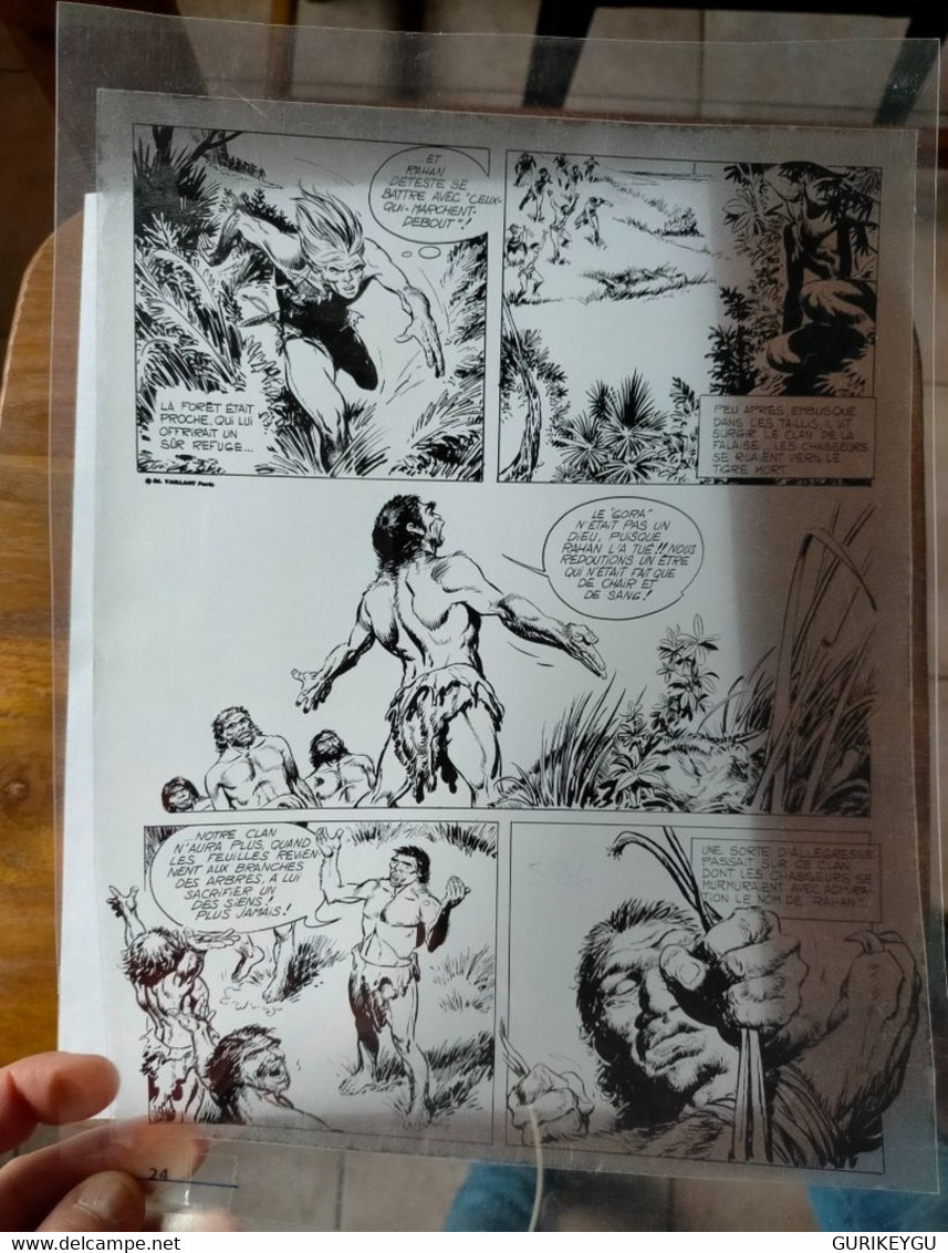 Bd  RAHAN  Très Rare Film D' Impression Planche Plastique  EO NEUF 24 - Rahan