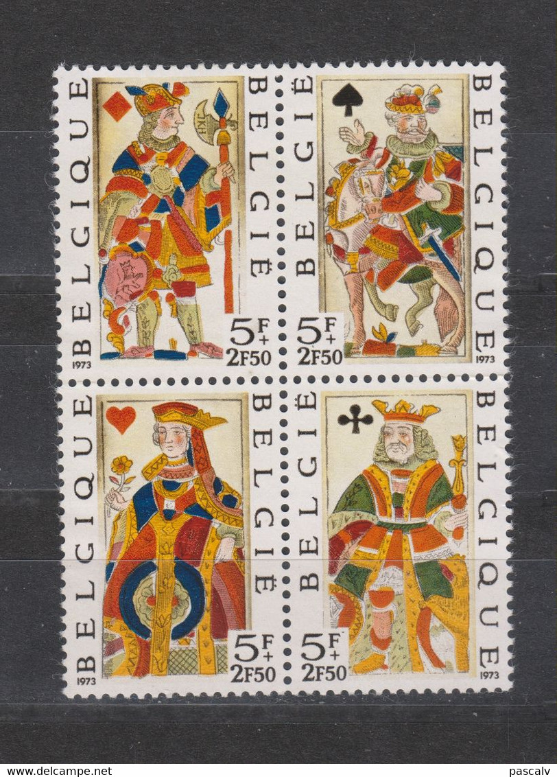 COB 1695 / 1698 Cartes à Jouer - Gebraucht