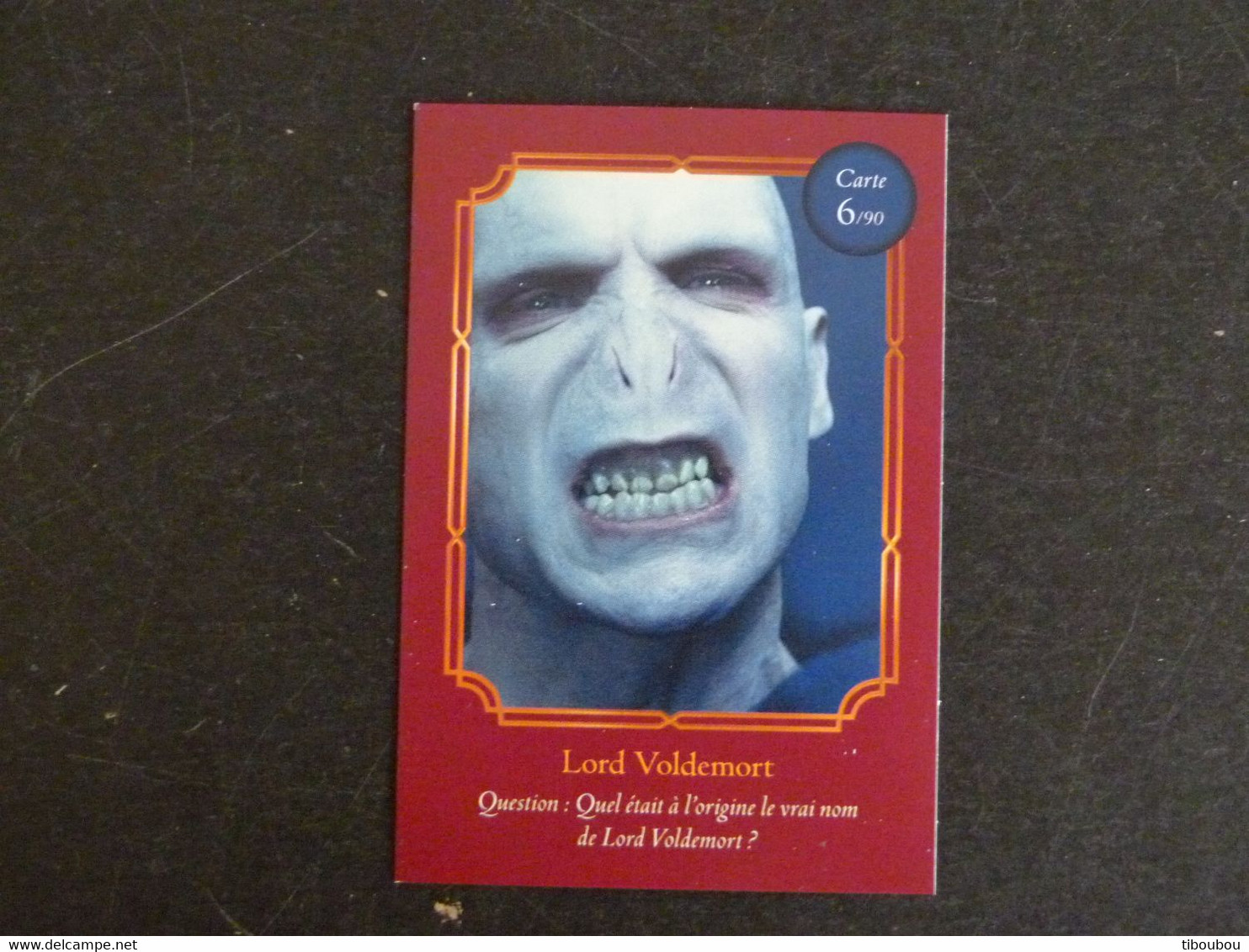 CARTE AUCHAN HARRY POTTER 6/90 LORD VOLDEMORT - Harry Potter