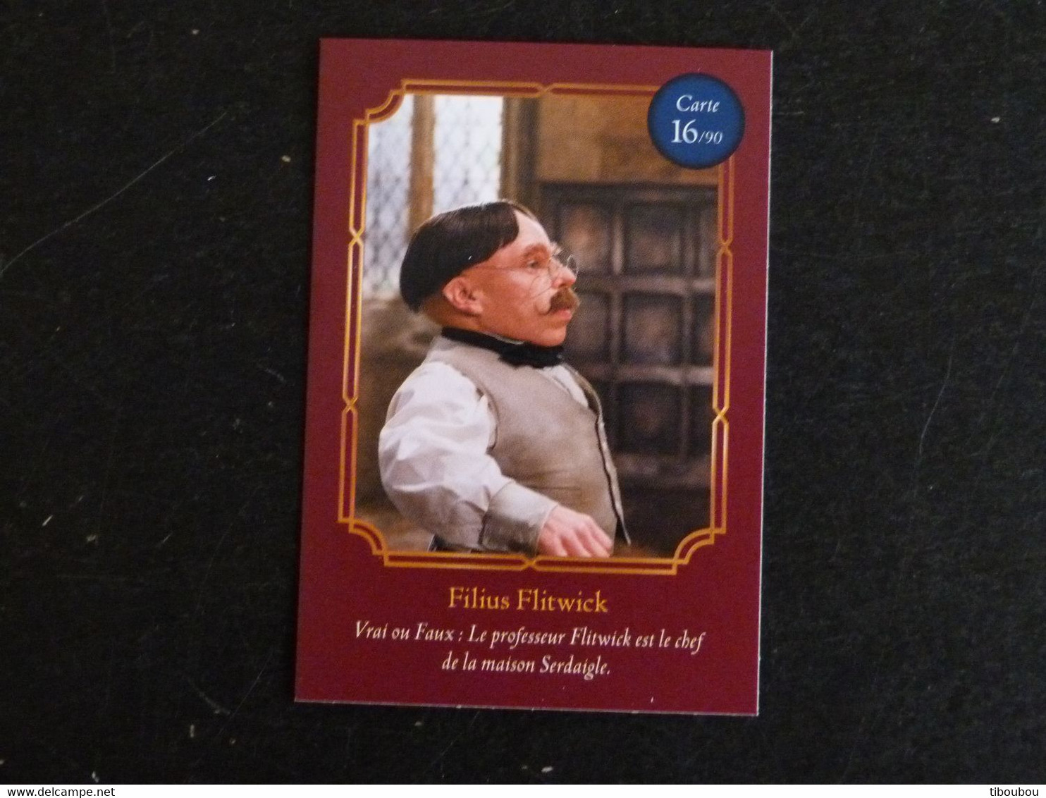 CARTE AUCHAN HARRY POTTER 16/90 FILIUS FLITWICK - Harry Potter