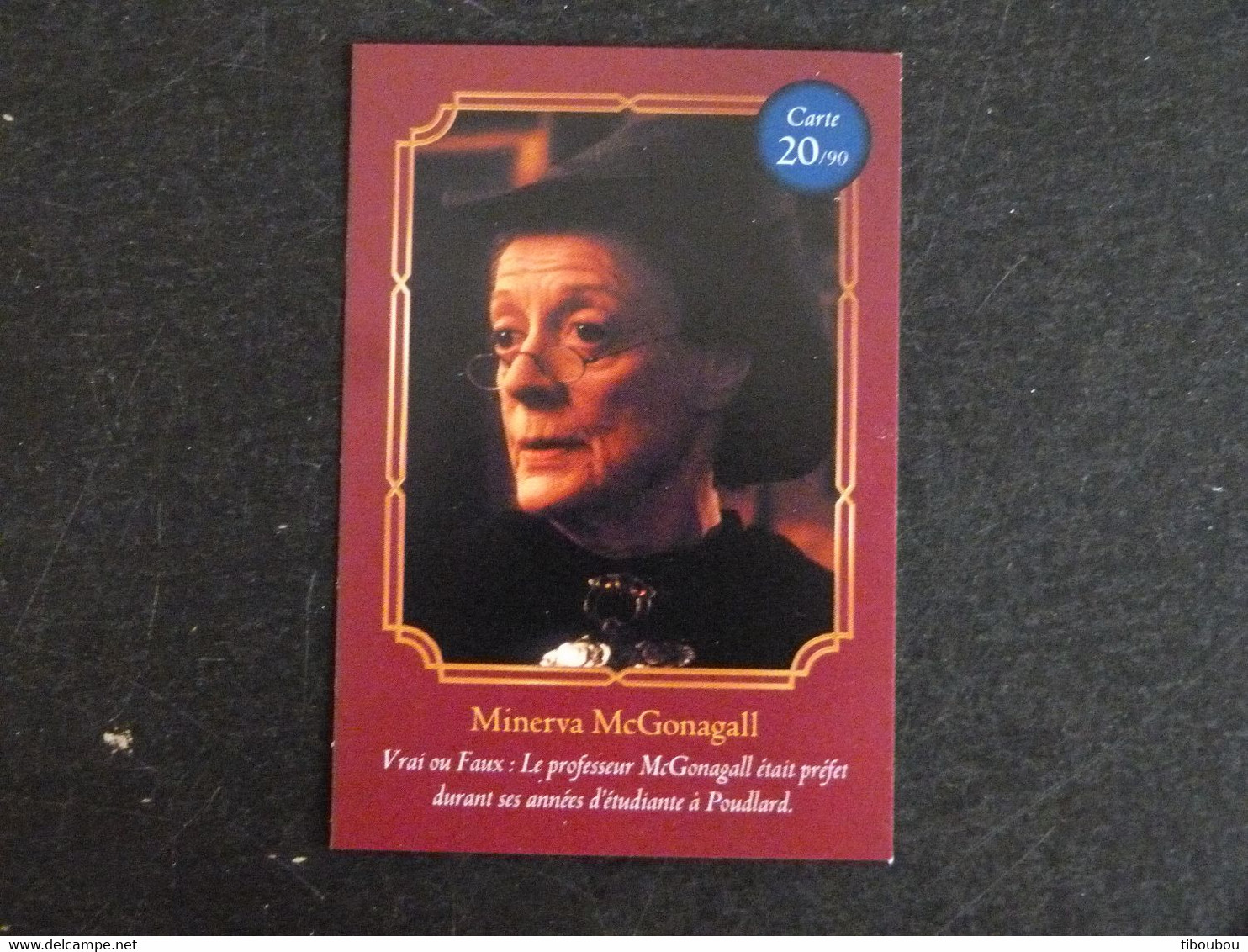 CARTE AUCHAN HARRY POTTER 20/90 MINERVA McGONAGALL - Harry Potter