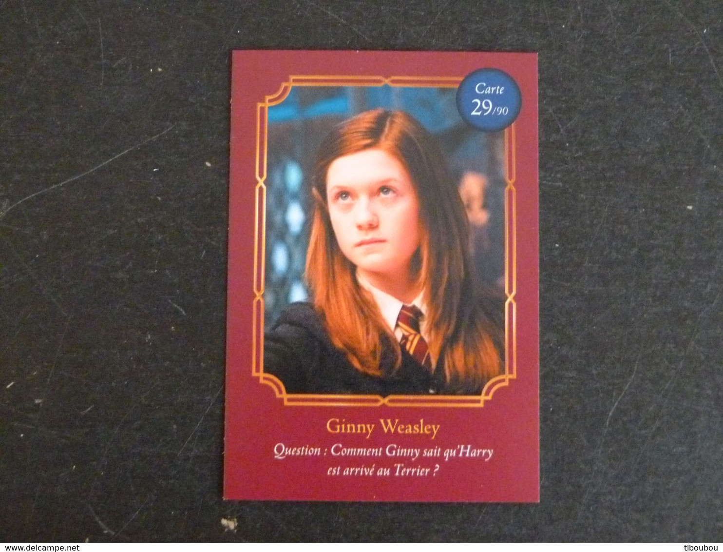 CARTE AUCHAN HARRY POTTER 29/90 GINNY WEASLEY - Harry Potter