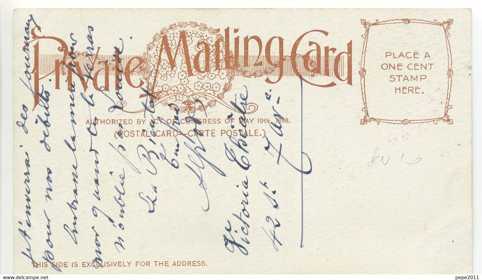 Old Postal Card USA  Alexandria - Christ's Church - Uncommon Original View, Precursor - Alexandria