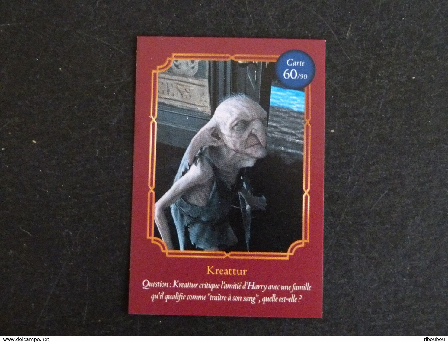 CARTE AUCHAN HARRY POTTER 60/90 KREATTUR - Harry Potter